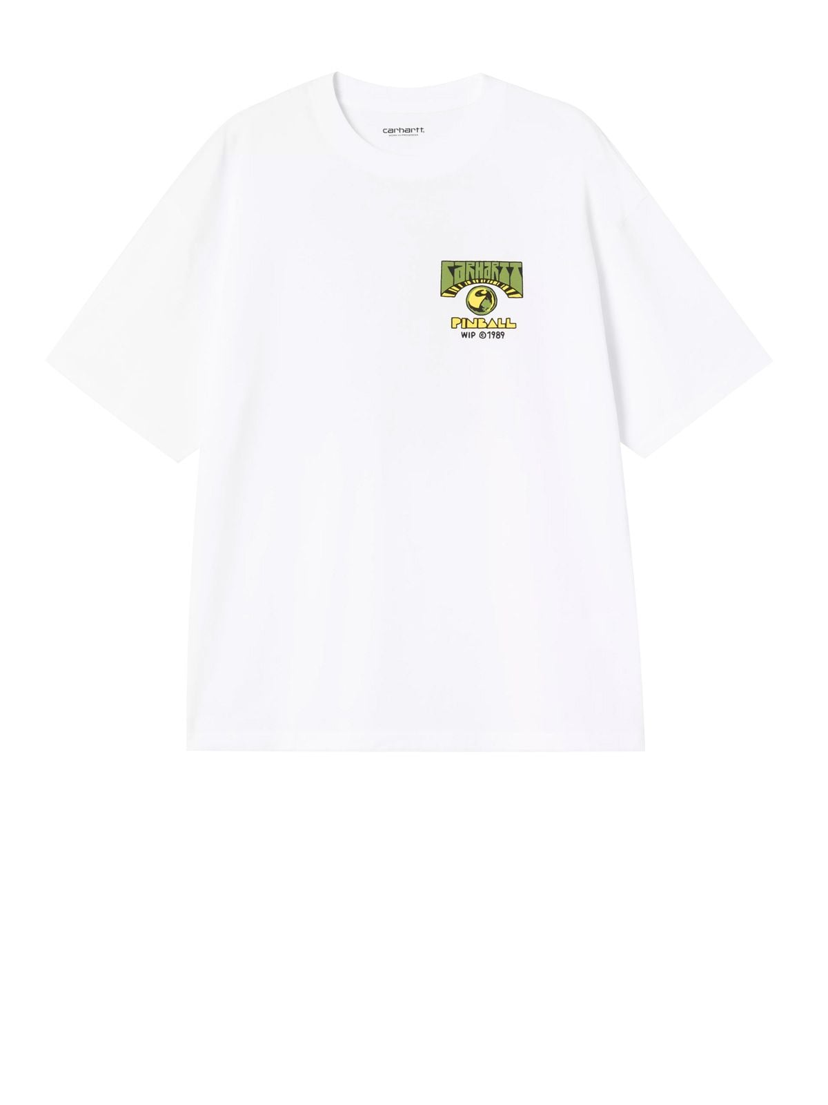 t-shirt pinball bianca 