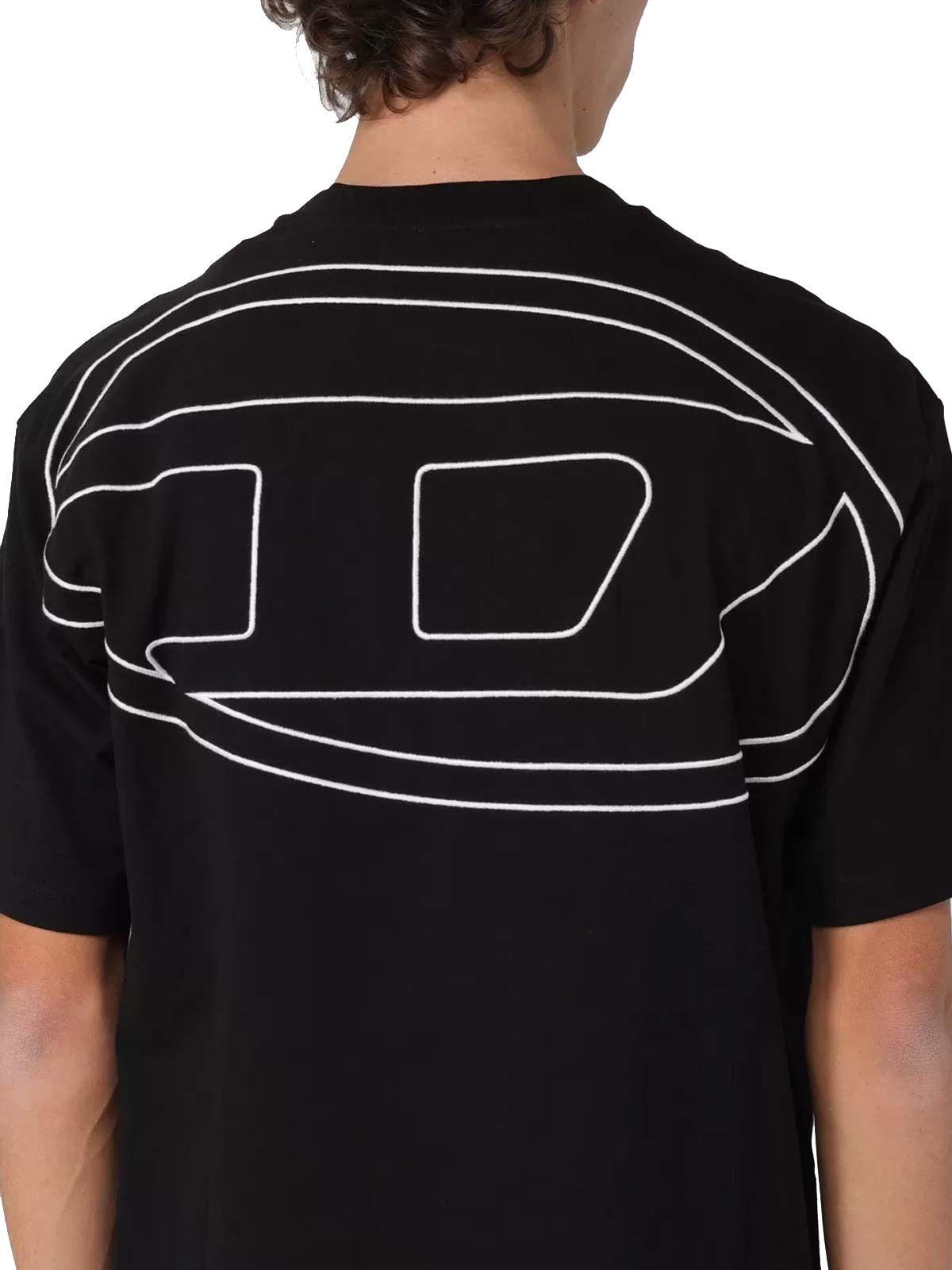 t-shirt boggy megoval nera  DIESEL