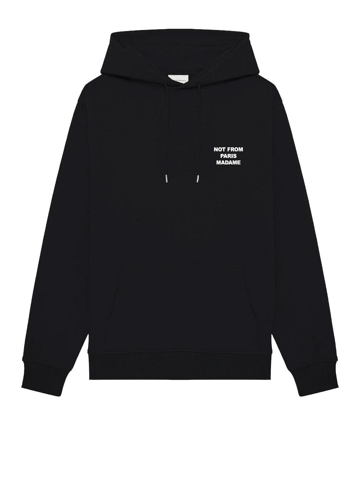 hoodie bold slogan black 