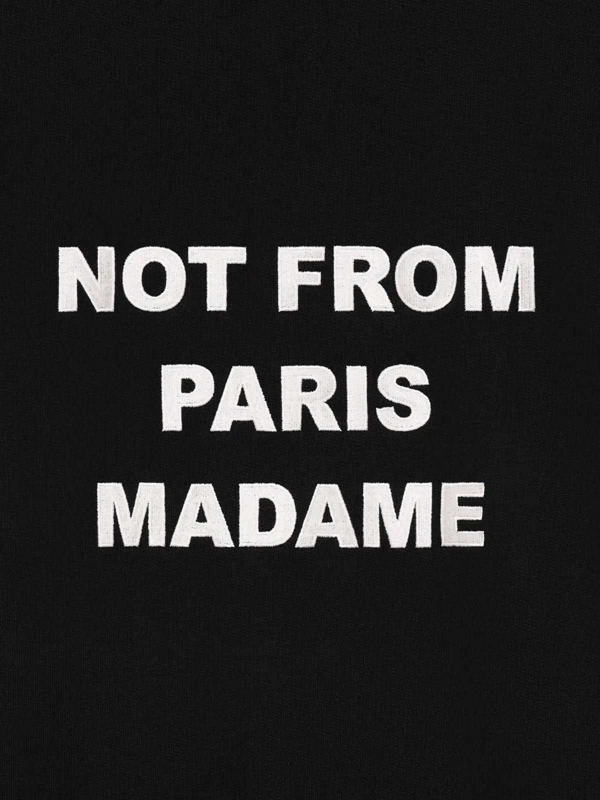 hoodie bold slogan black  DRÔLE DE MONSIEUR