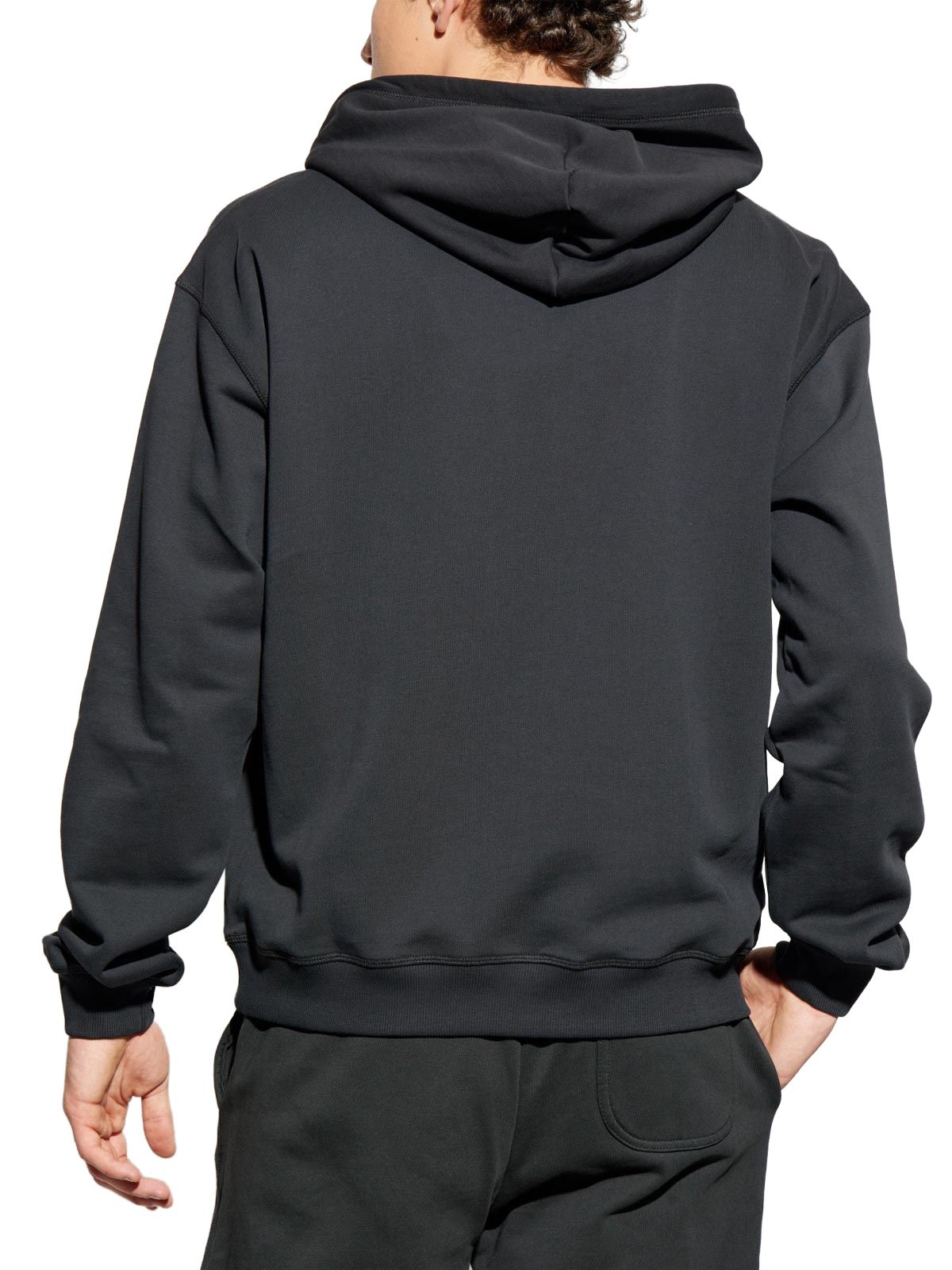 felpa con cappuccio norm nera DIESEL