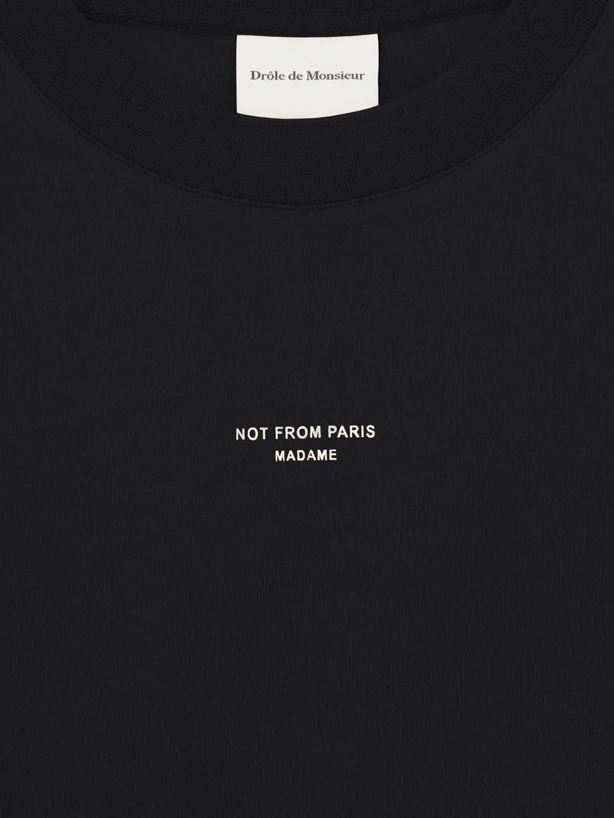 classic slogan t-shirt black  DRÔLE DE MONSIEUR