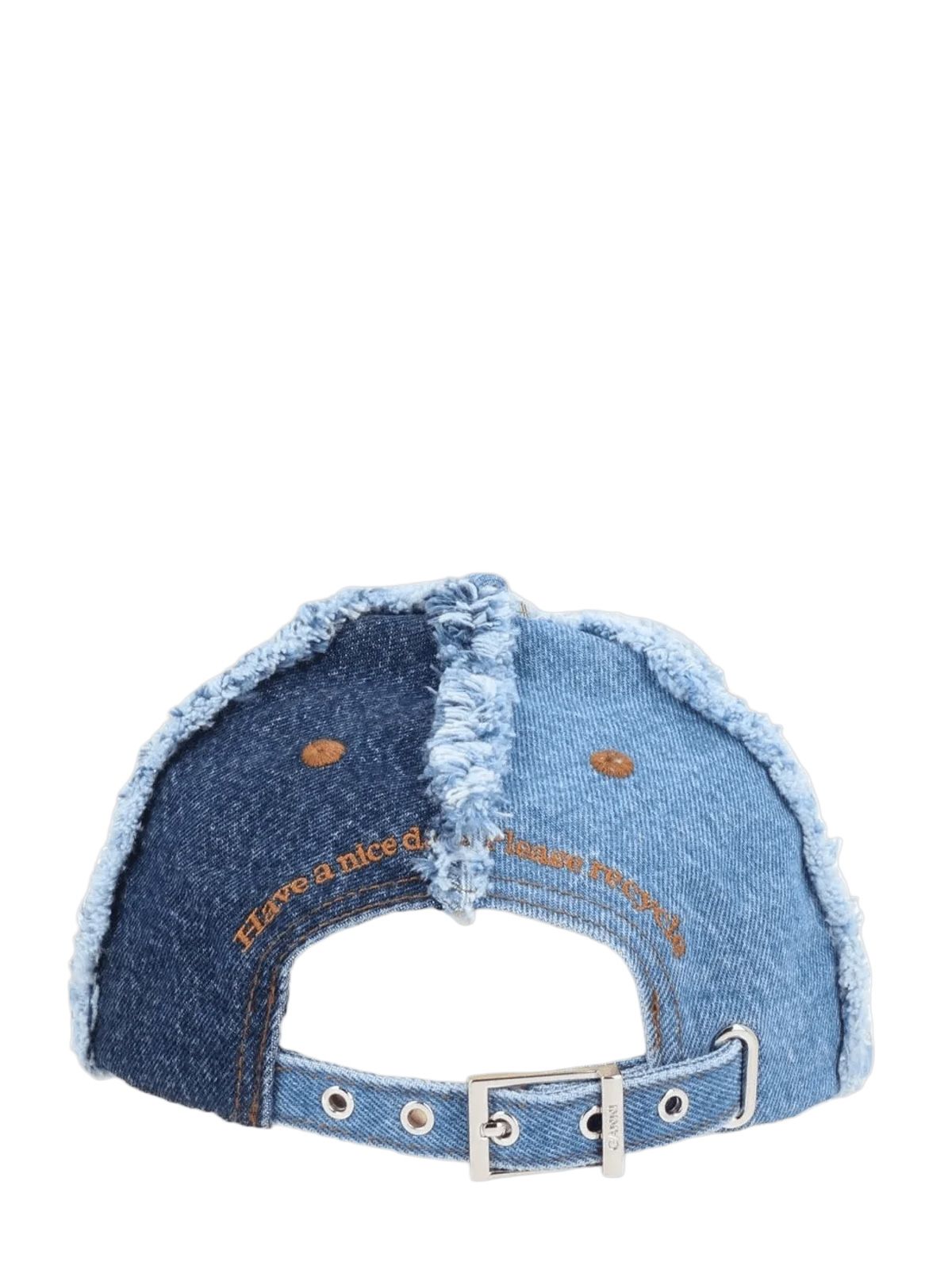 Denim Patchwork Cap GANNI