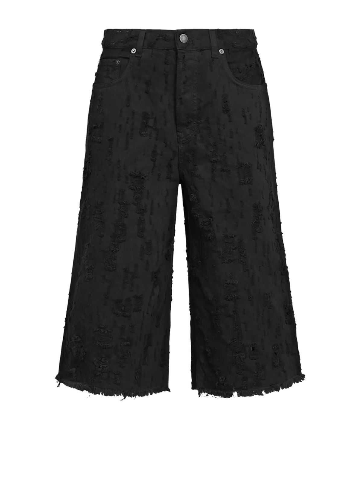 shorts denim beck bull destroy black 