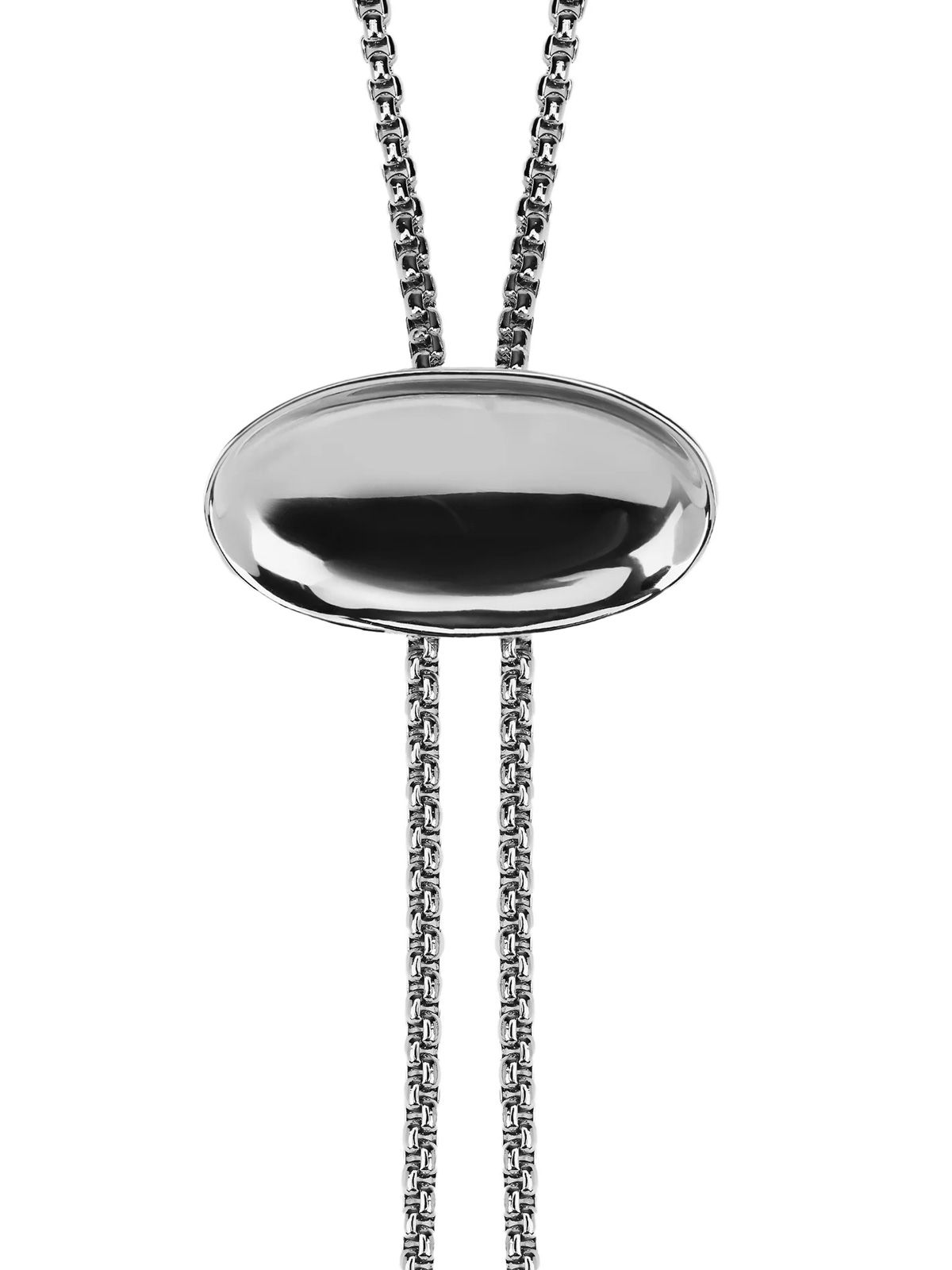 Silver moon tie necklace LAGWORLD
