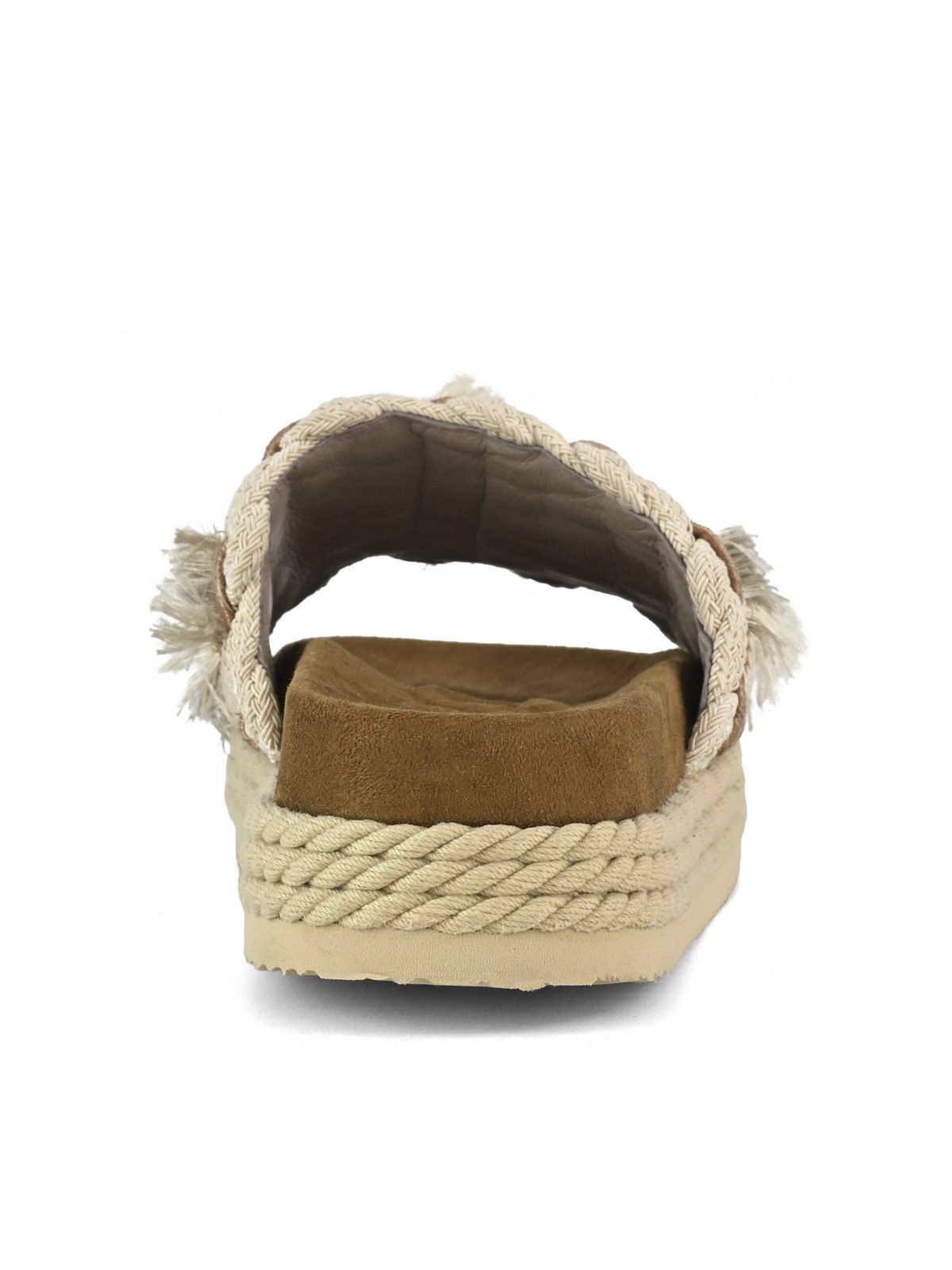 sandali monoband rope fringes beige MOU