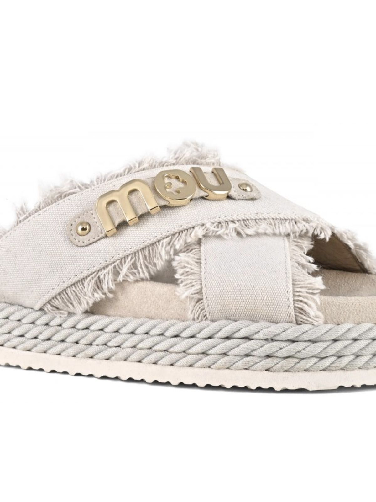 sandali criss-cross rope beige MOU