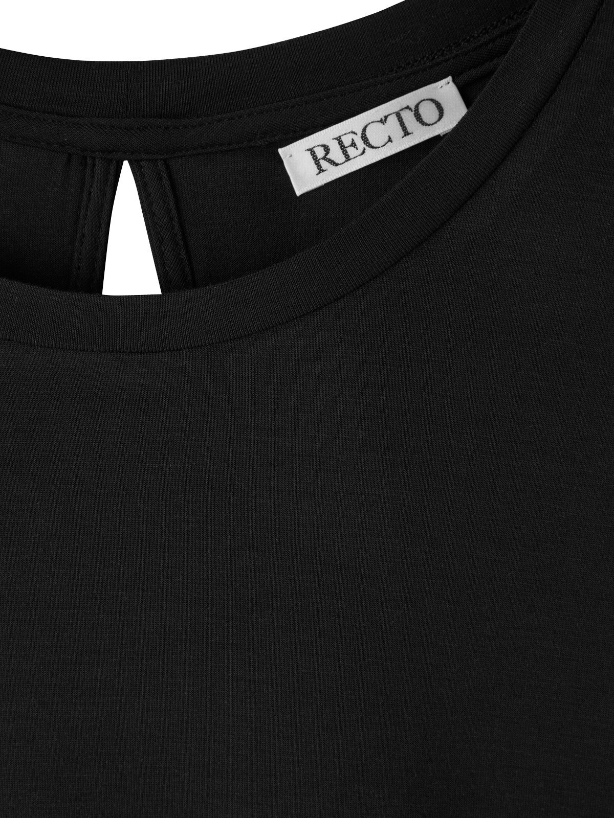 open back maxi jersey dress black  RECTO