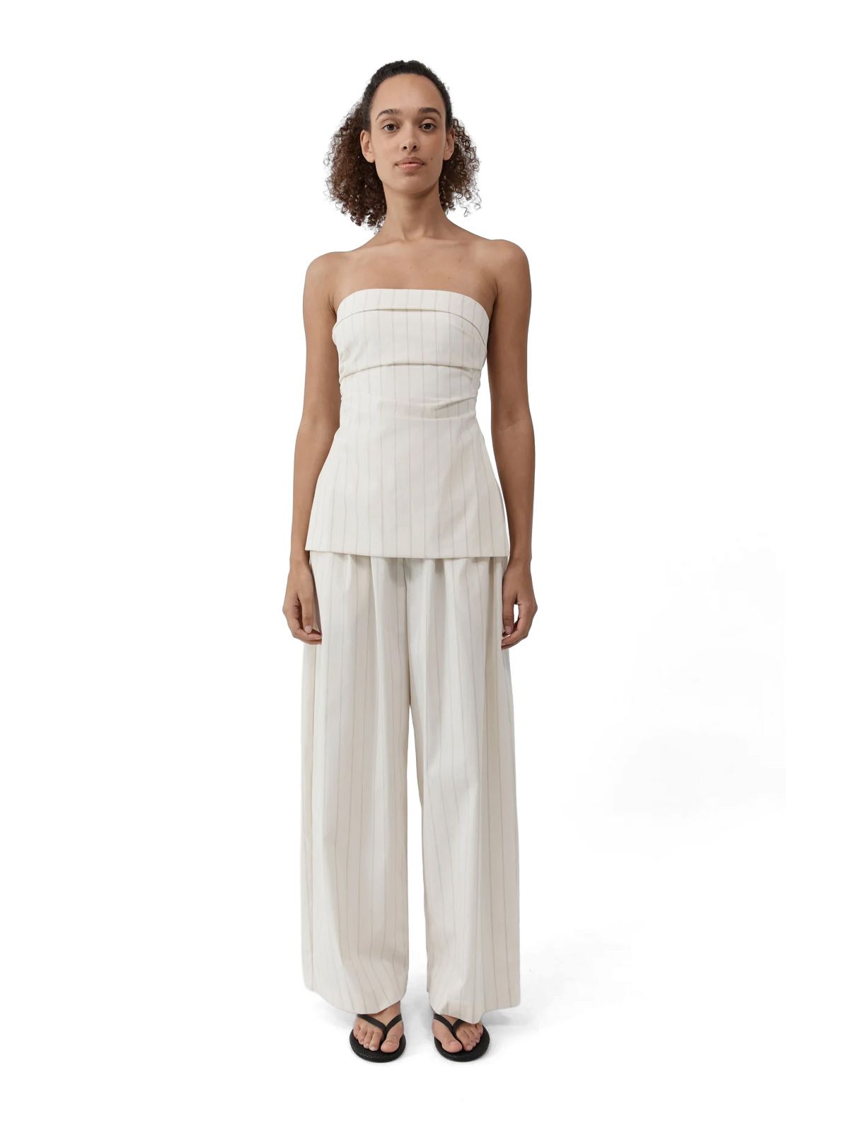 Ecru relaxed pants ST. AGNI