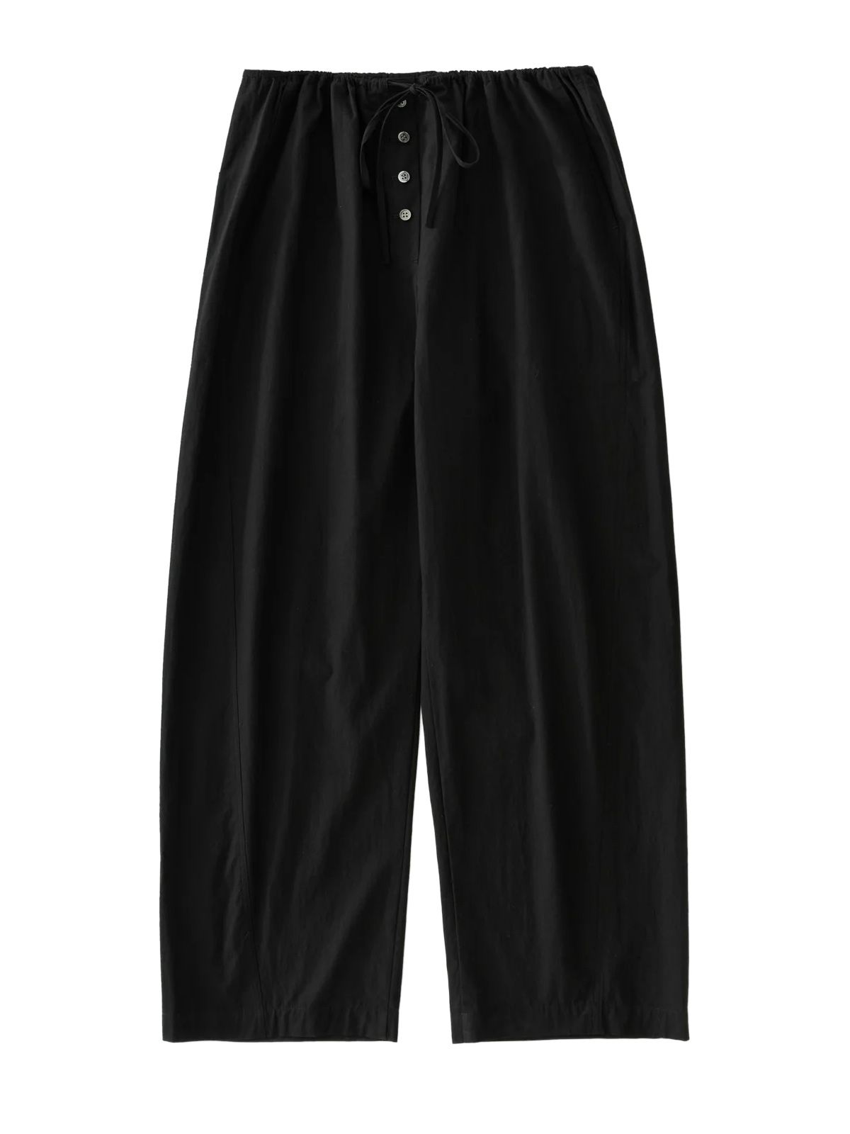 pantaloni draw cord neri 