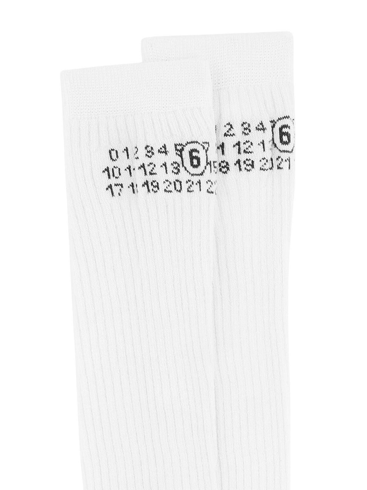 socks bootleg white  MM6 MAISON MARGIELA