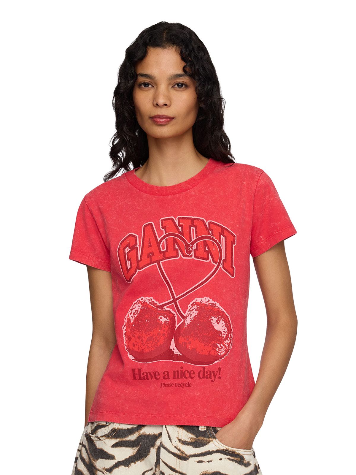 future jersey baby fit cherry red GANNI