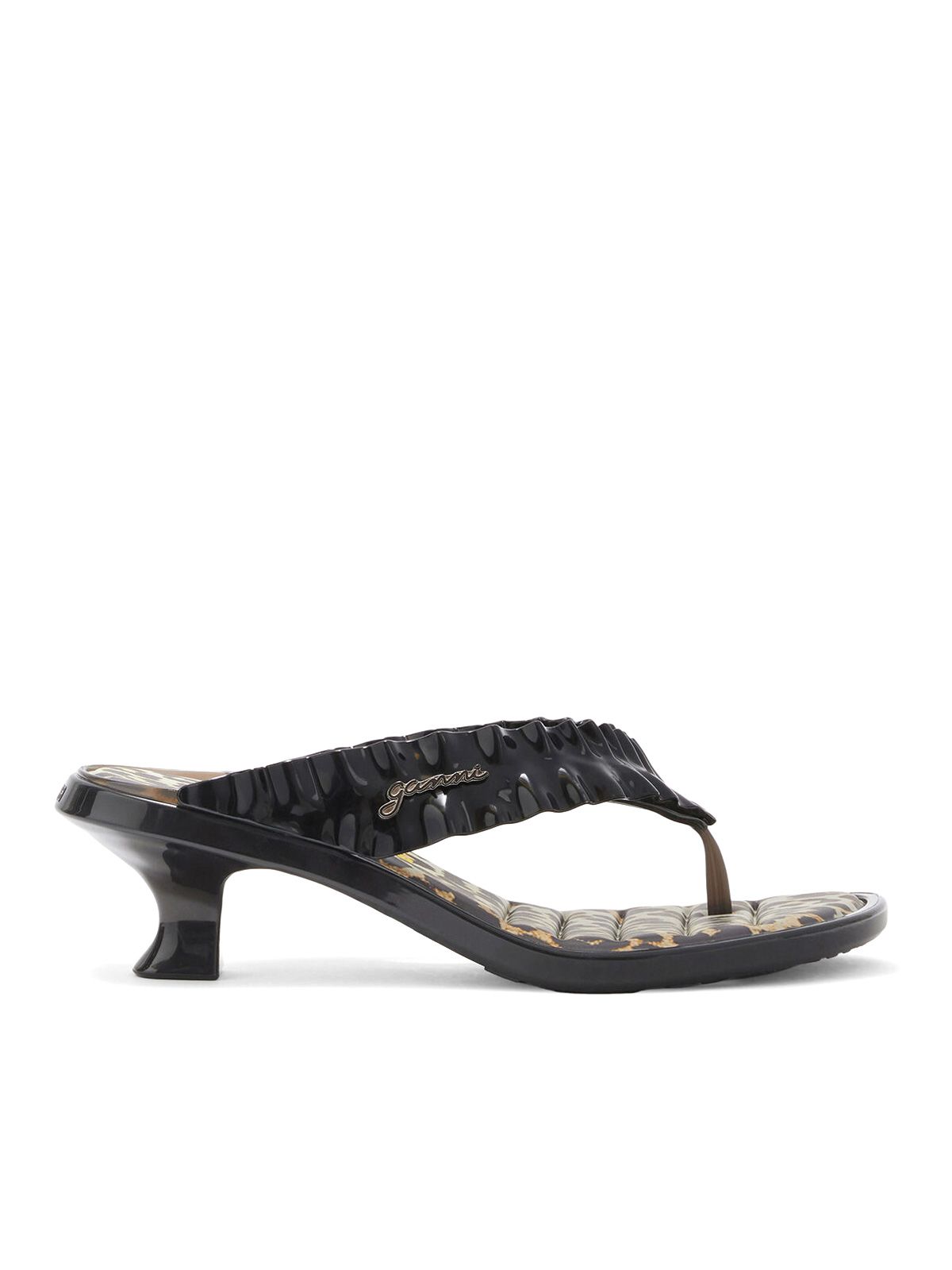 tacco a spillo melissa thong leopardati