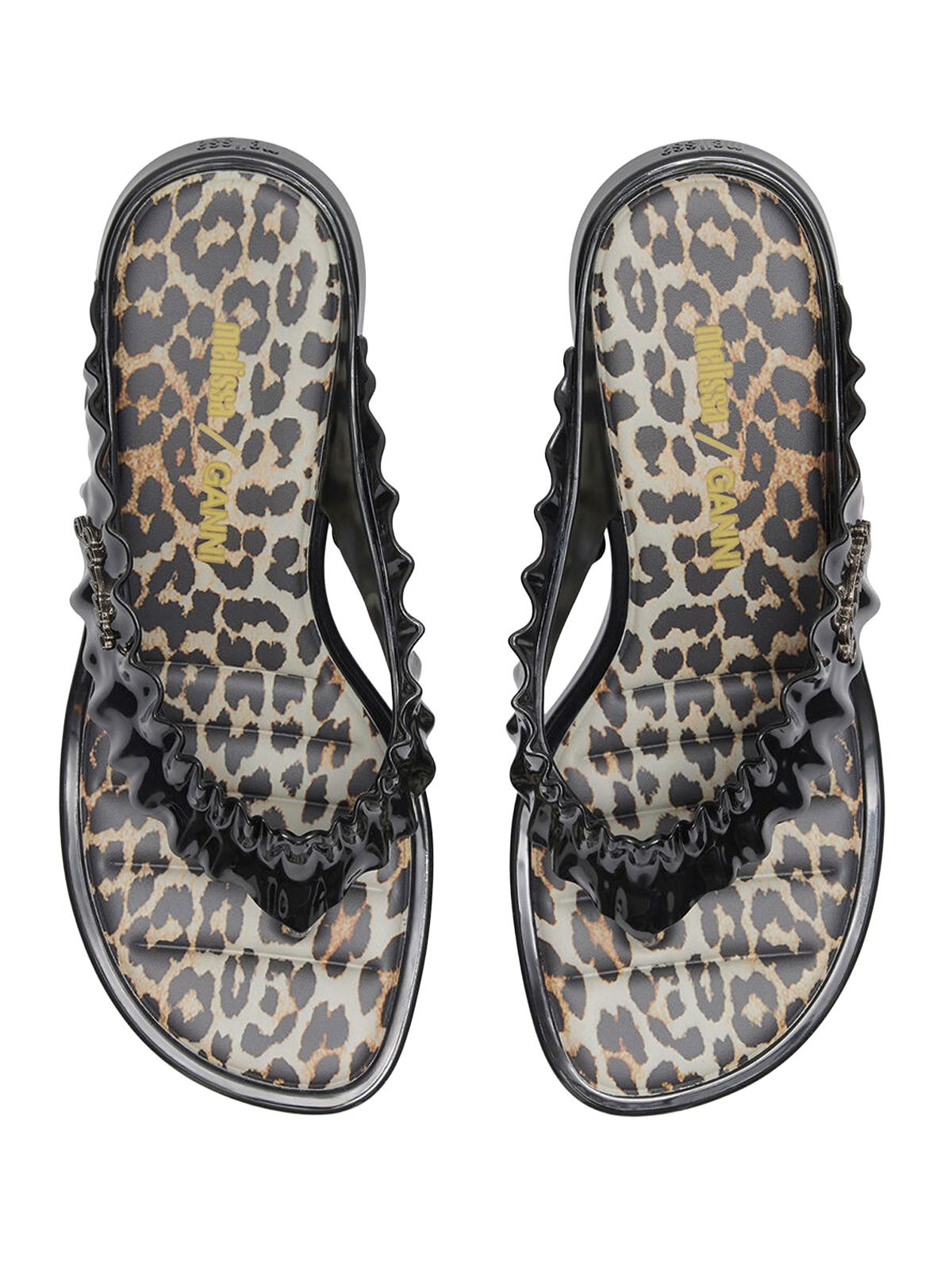 tacco a spillo melissa thong leopardati GANNI