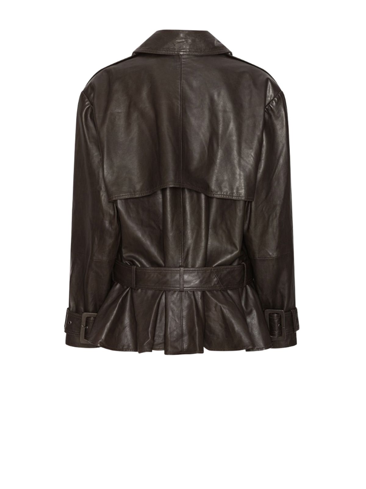 biker leather jacket brown  ROTATE