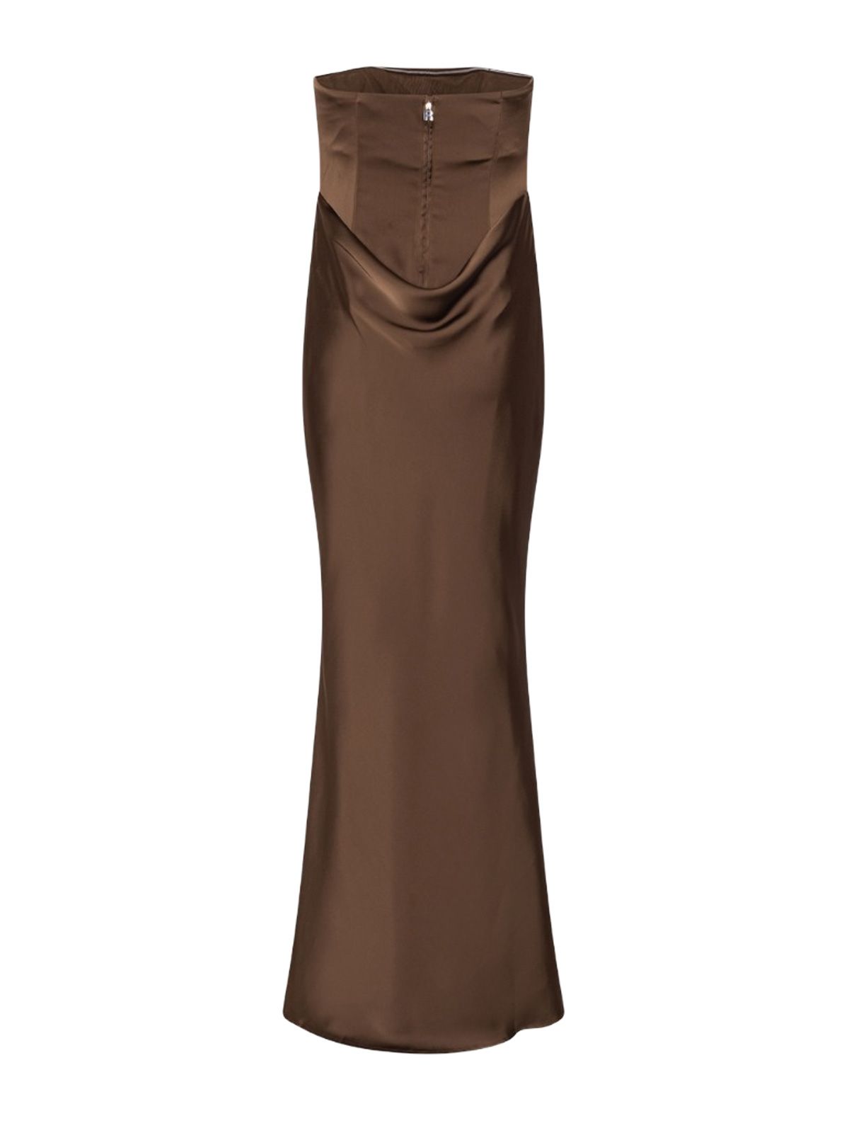 corsage long dress brown  ROTATE