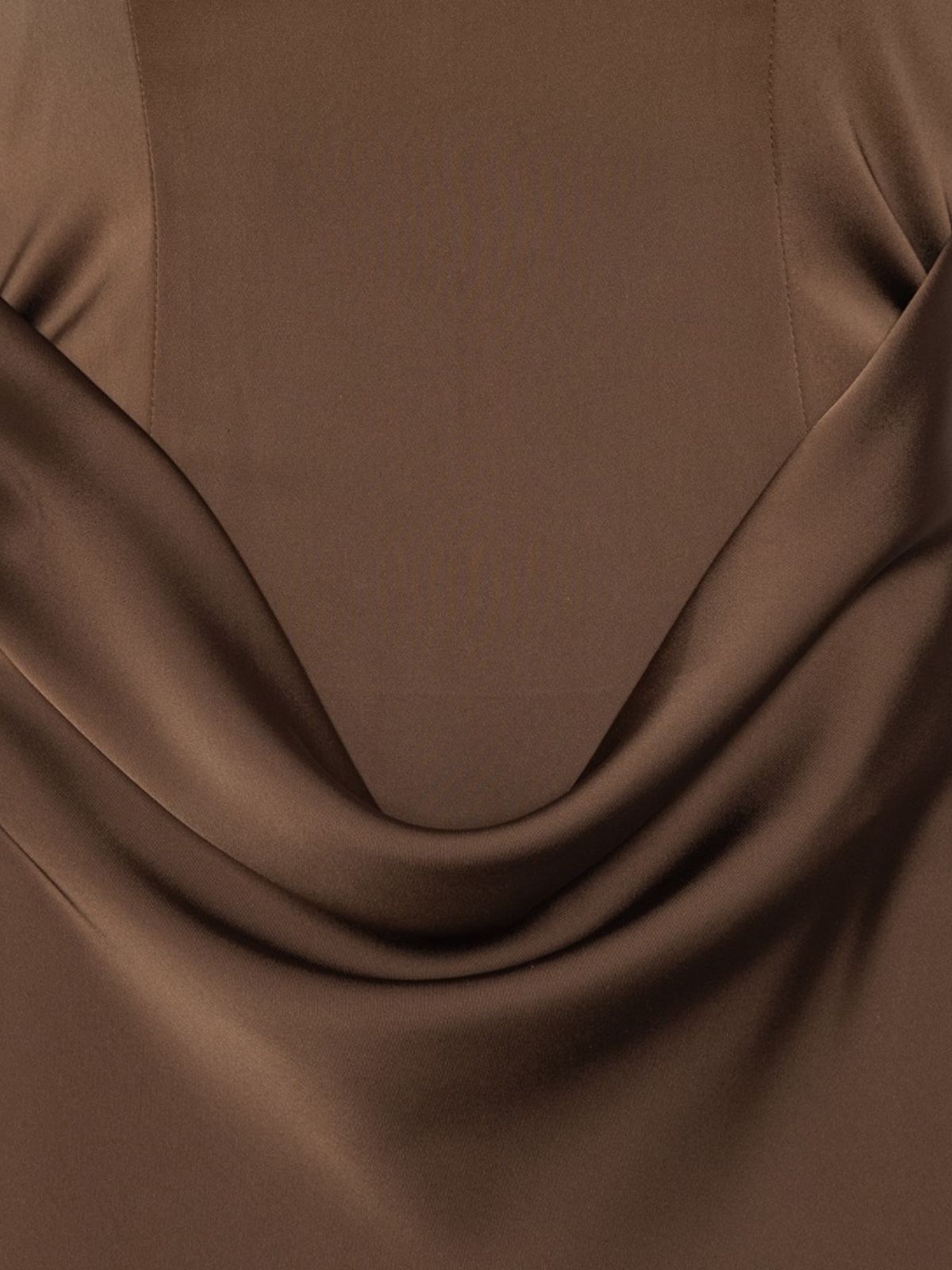 corsage long dress brown  ROTATE