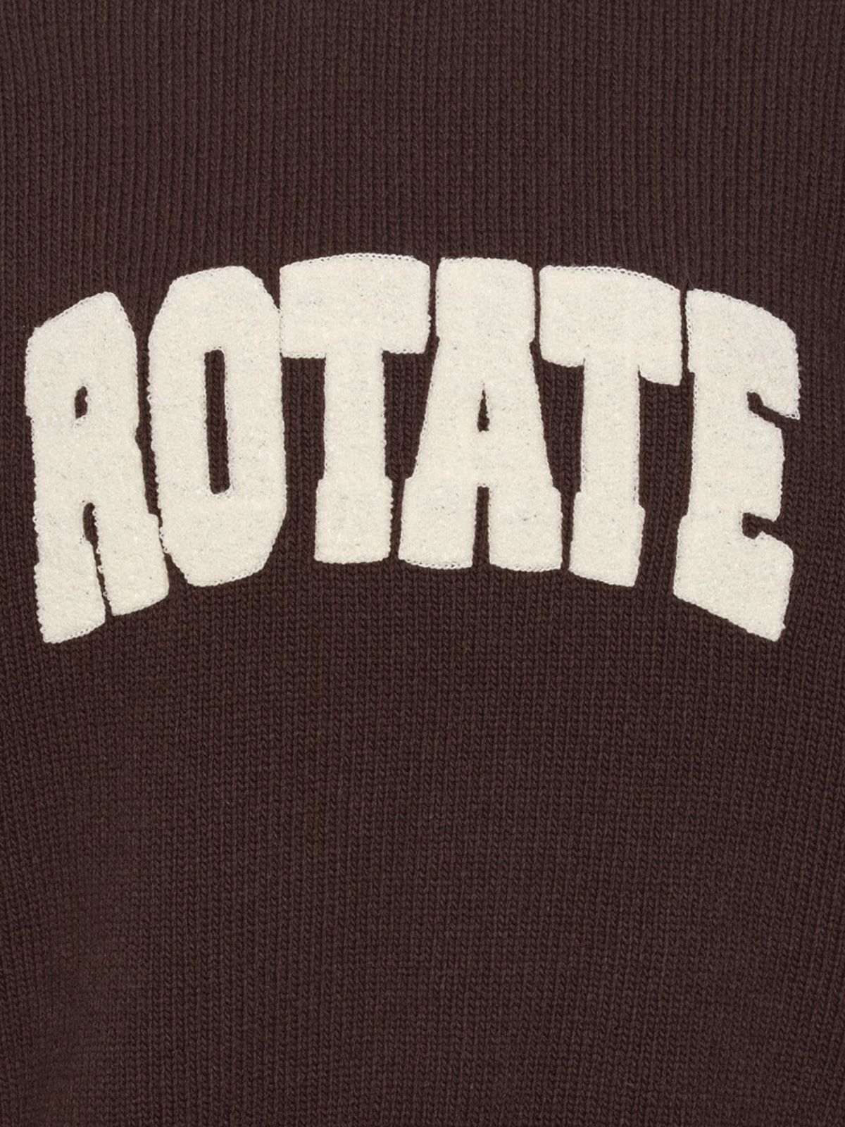 maglione girocollo marrone ROTATE