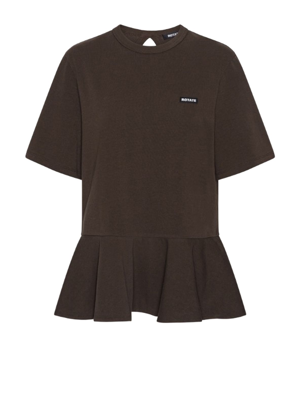 peplum t-shirt brown 
