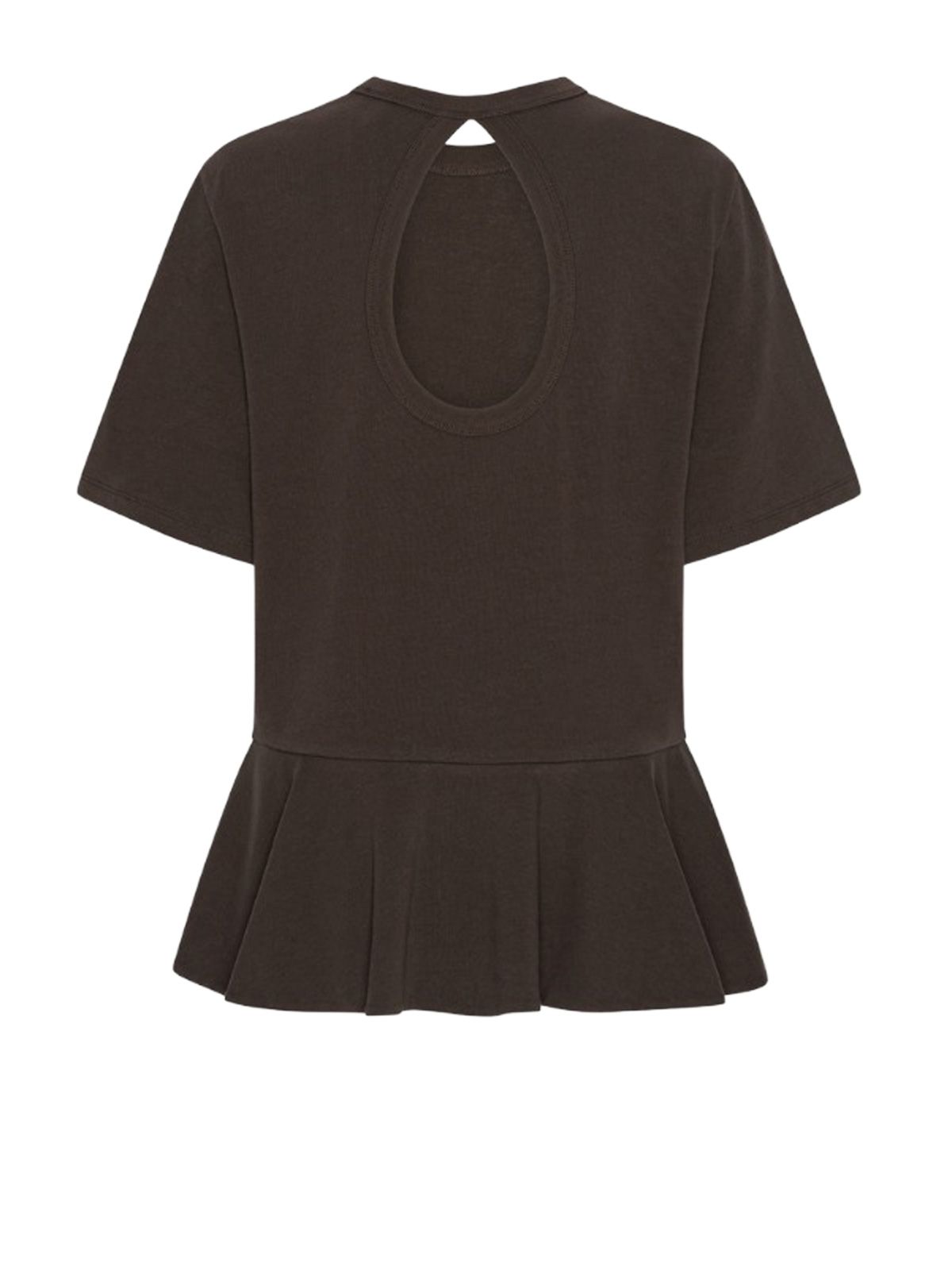 peplum t-shirt brown  ROTATE