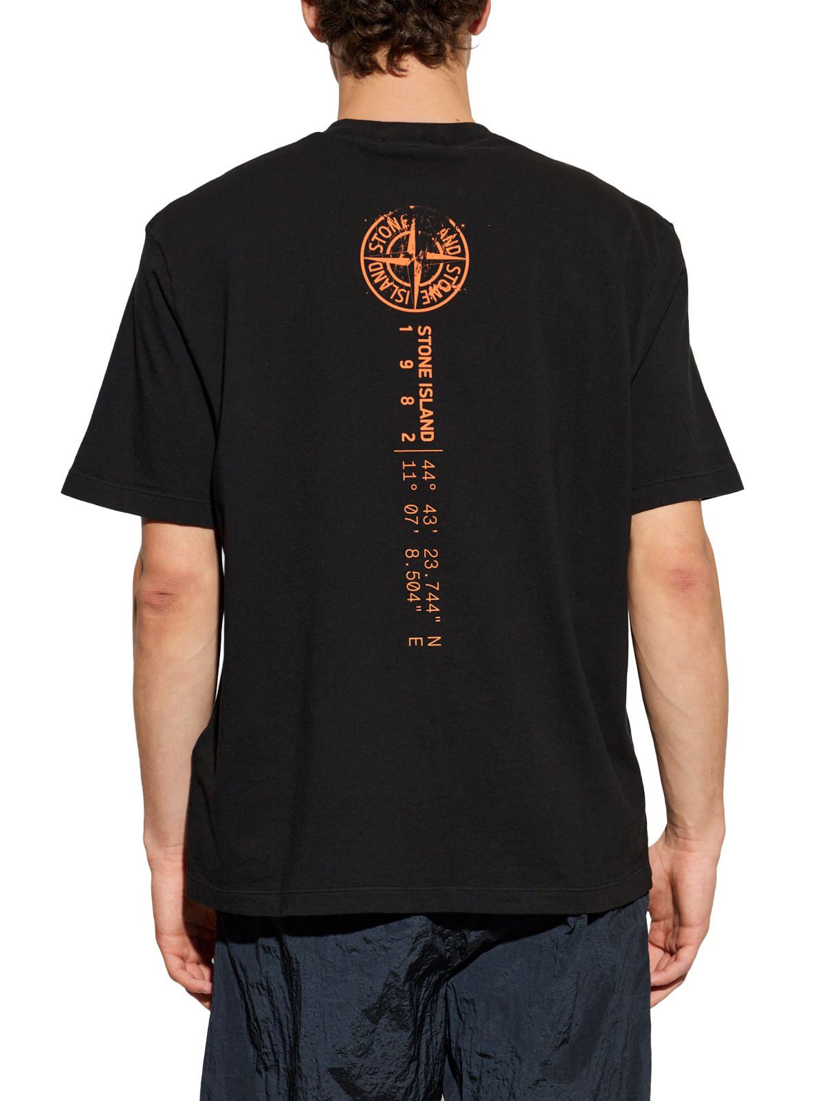 t-shirt nera  STONE ISLAND