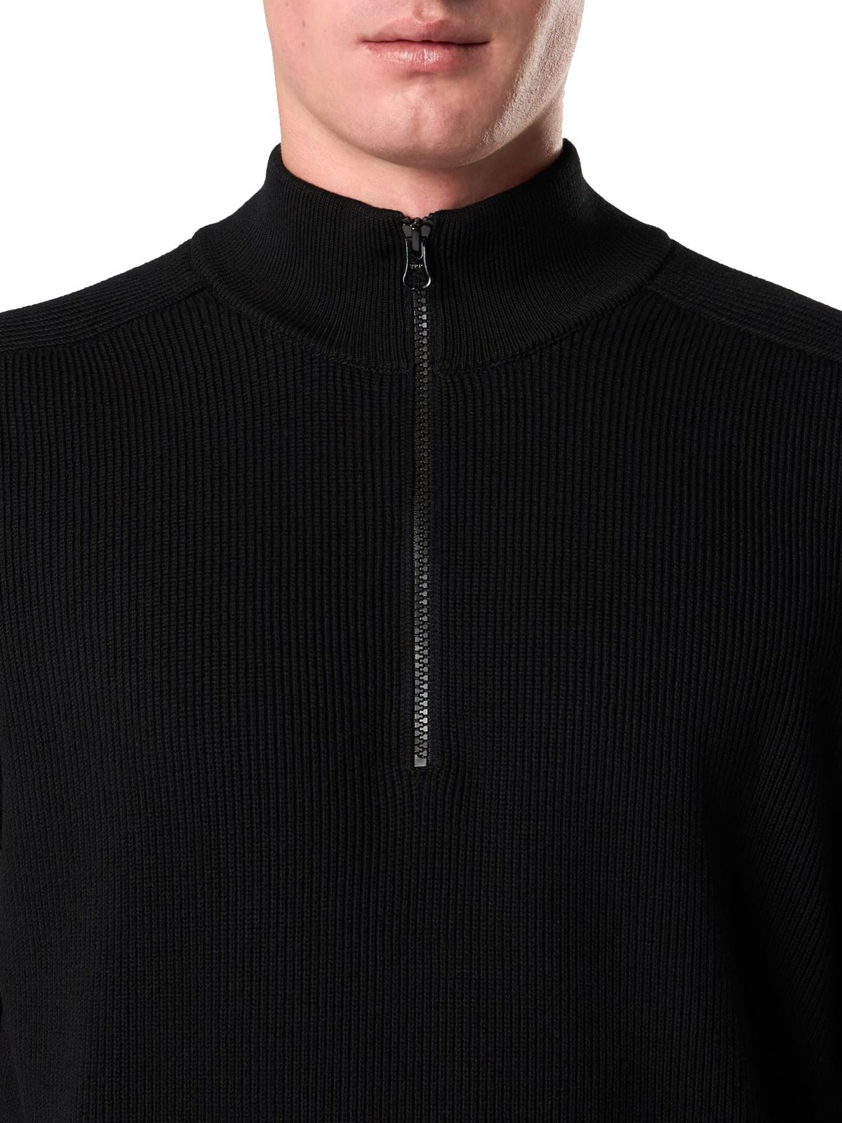 crew neck sweater with logo black STONE ISLAND