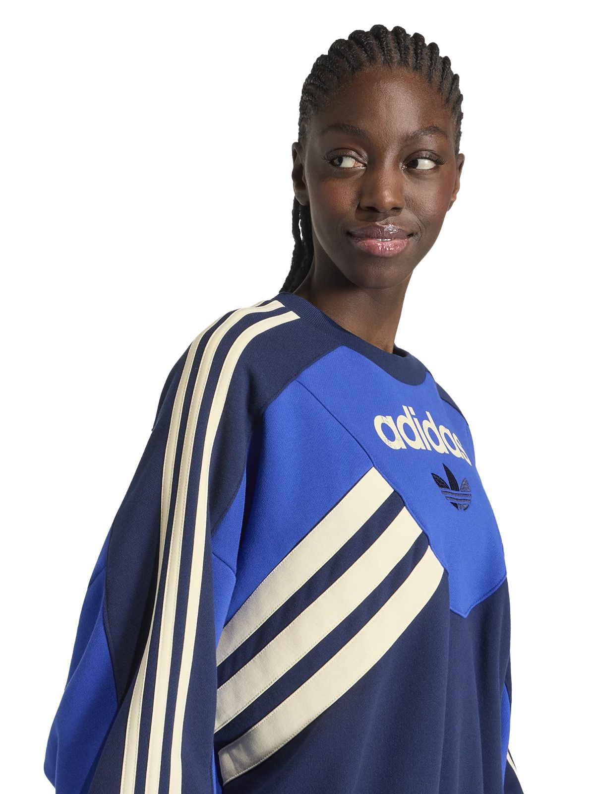 sweatshirt graphic crew blue  ADIDAS ORIGINALS