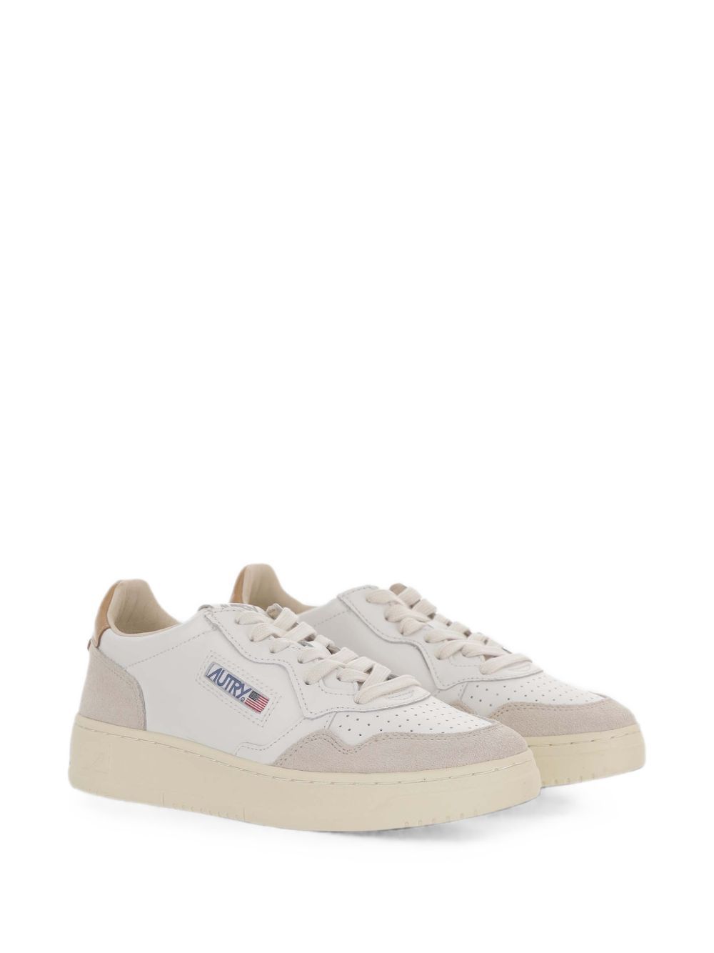 medalist low bianco ocra   AUTRY