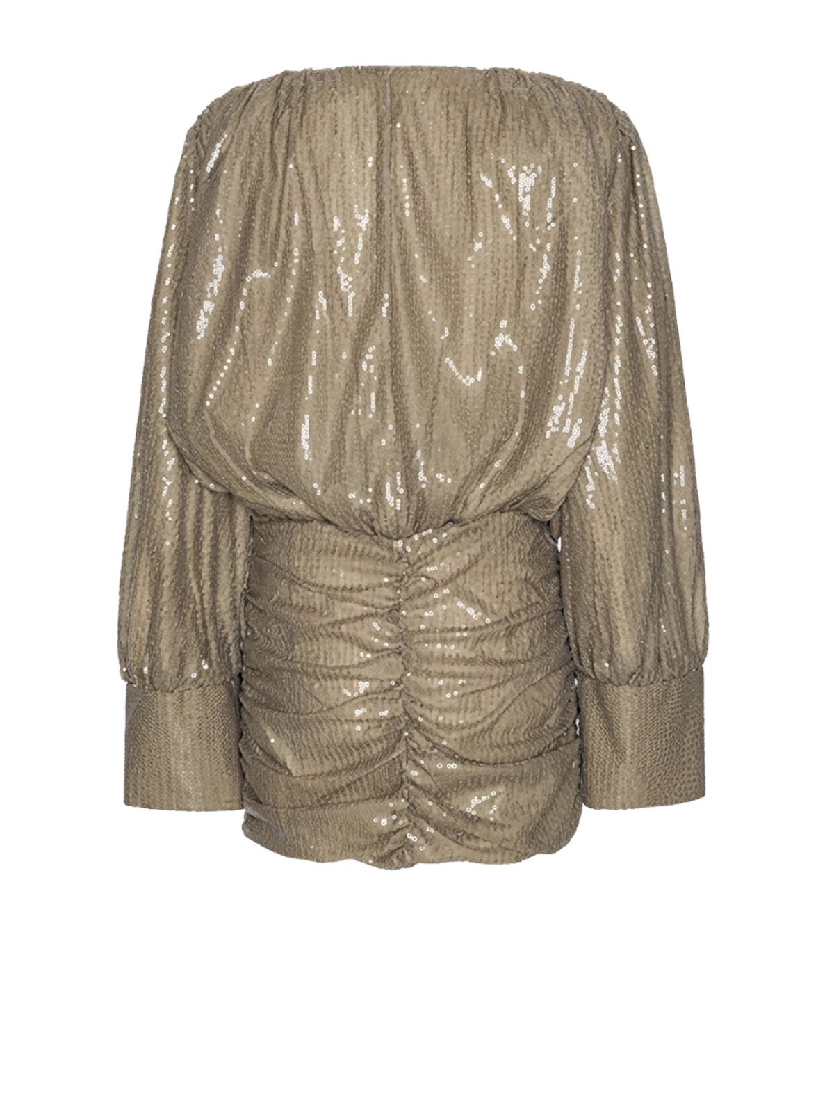 sequins ls mini dress beige ROTATE