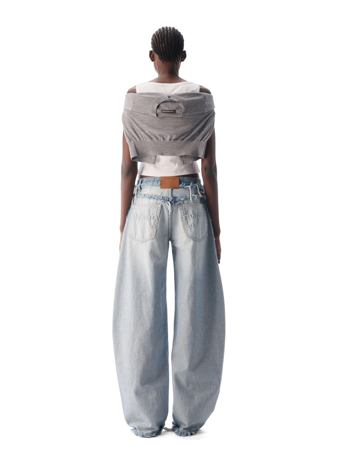 inverted blow up jeans blue ALEXANDER WANG