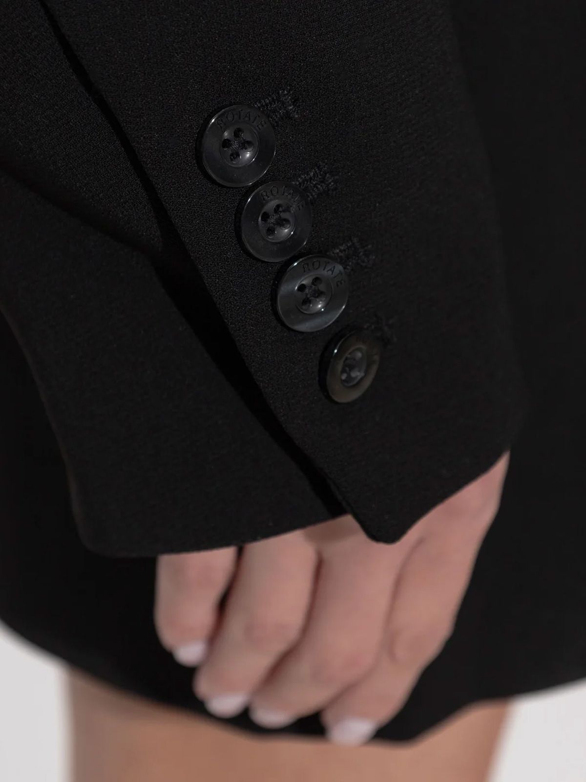 fitted tailored dress BLACK  ROTATE