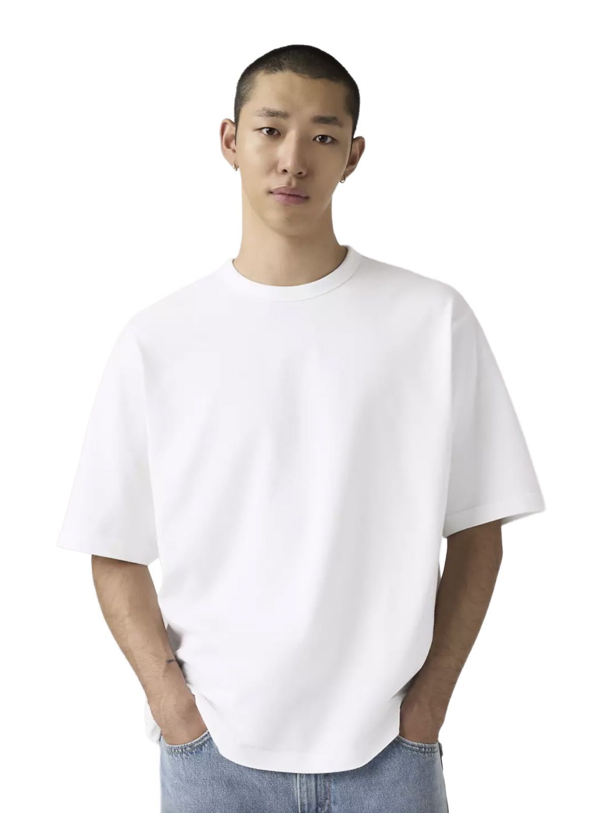 heavyweight loose tee white  LEVI'S