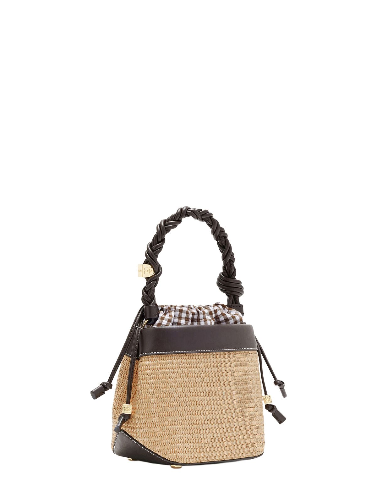 bag bou bucket raphia brown  GANNI