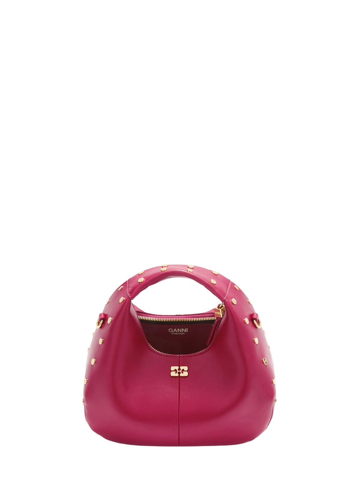 borsa hobo mini borchie rosse GANNI