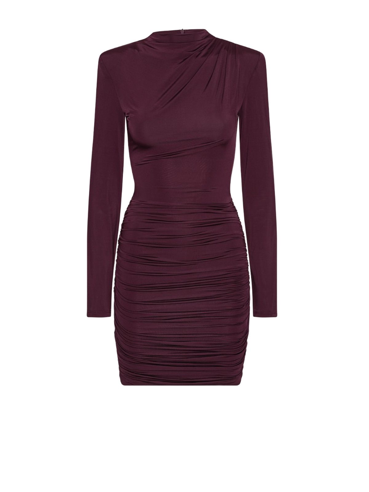 drapey mini dress bordeaux