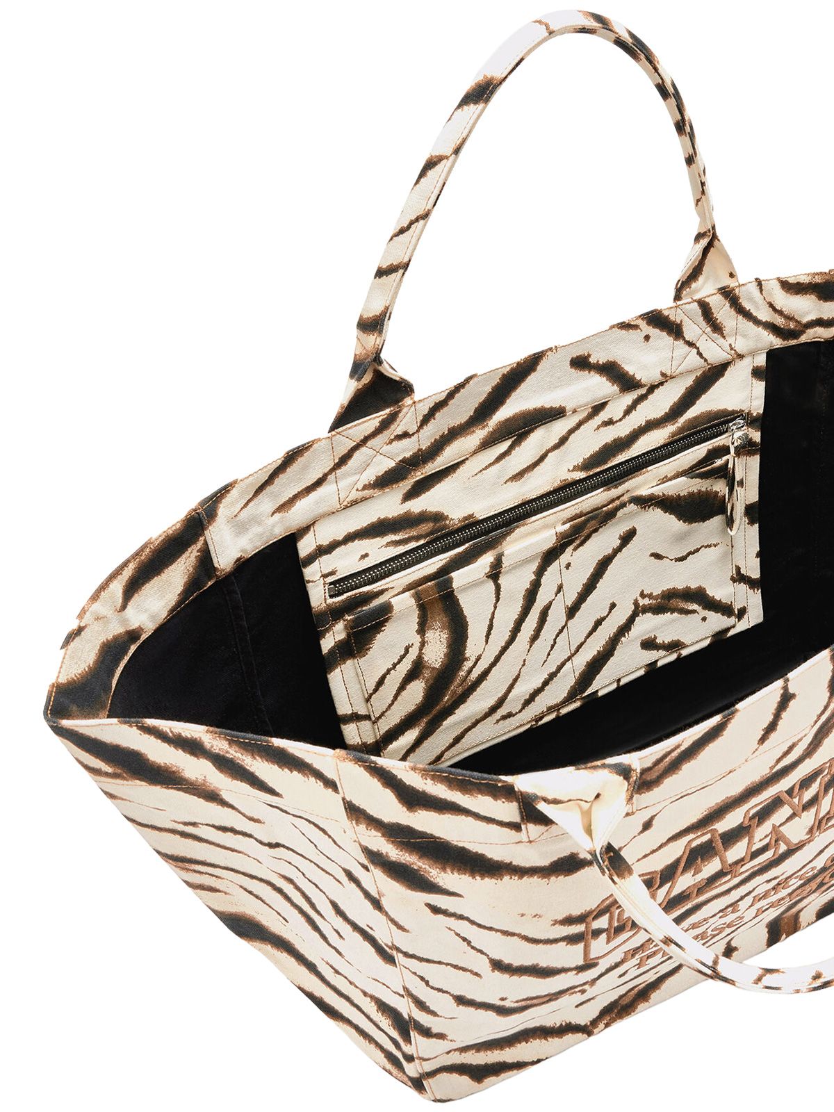 borsa shopper xxl zebrata GANNI