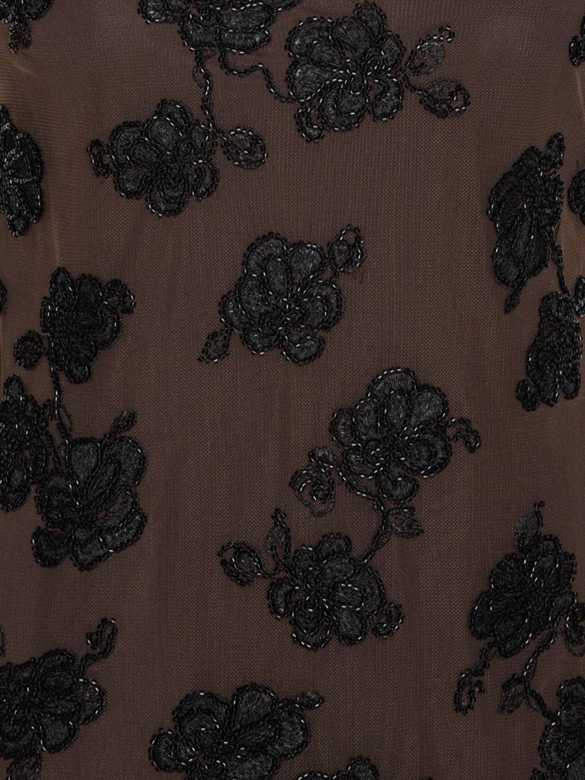 dress beaded maxi tube brown  ROTATE