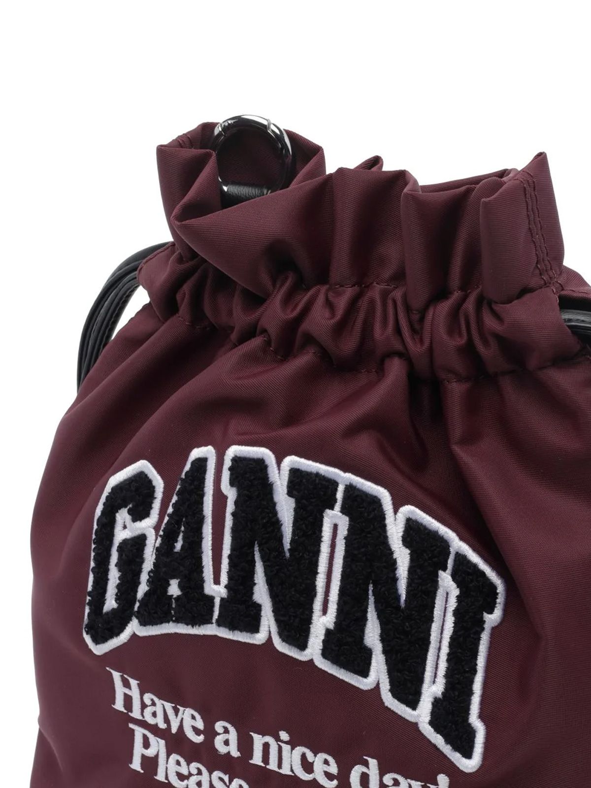 pouch nylon logo  GANNI