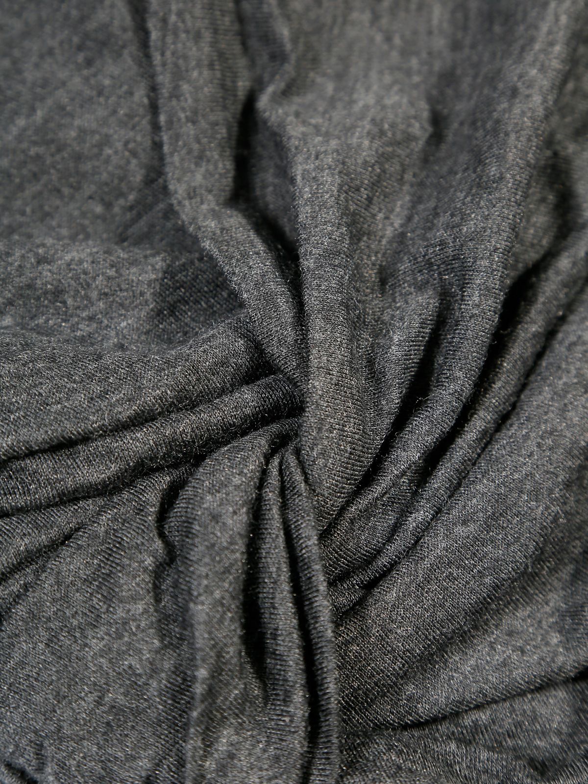 Body drappeggiato in jersey modal nero GANNI