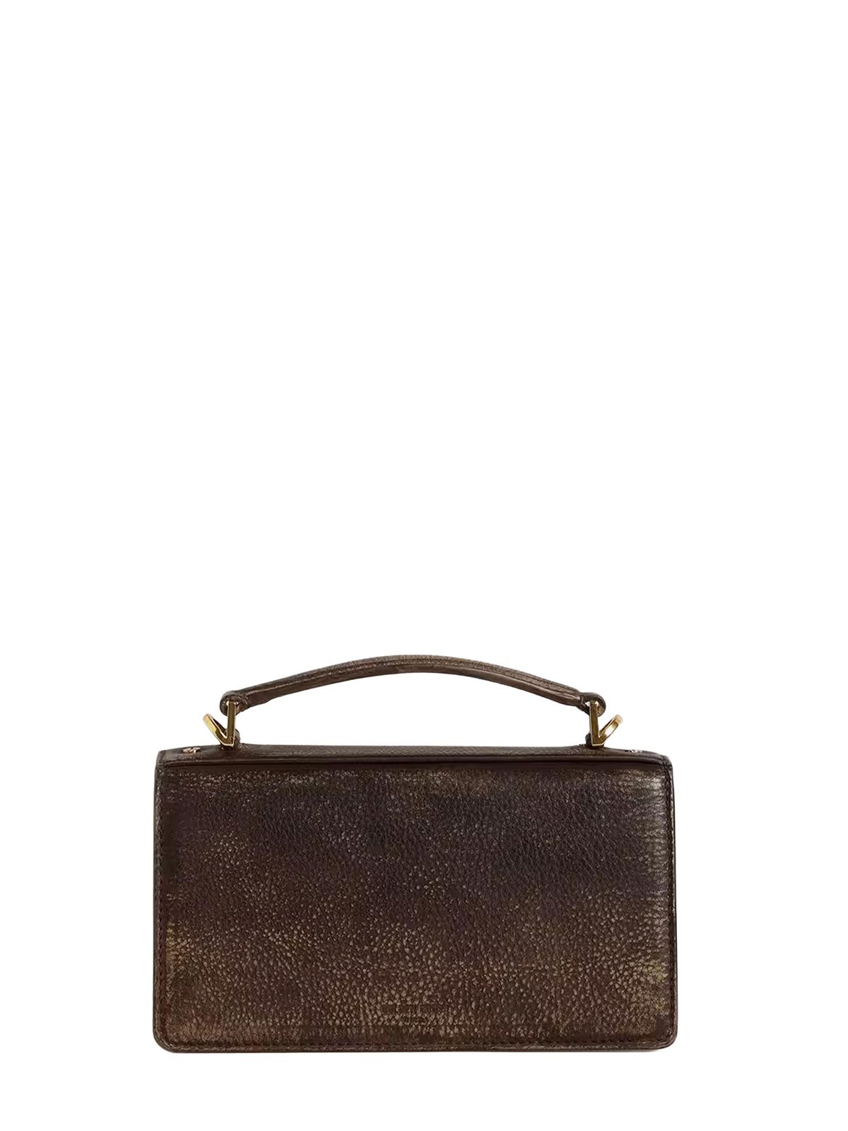 bag venezia small treated brown  GOLDEN GOOSE