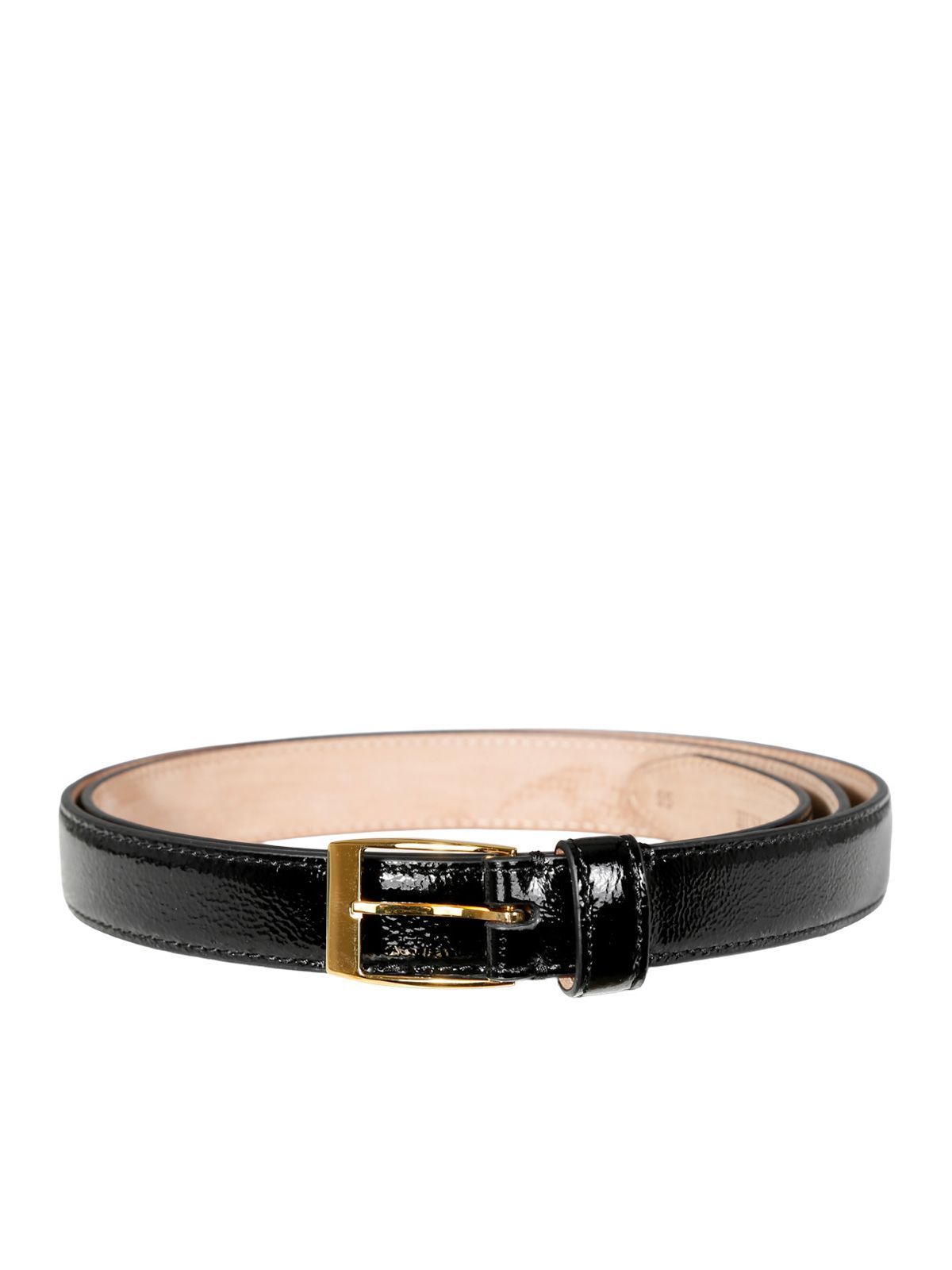 Black thin belt