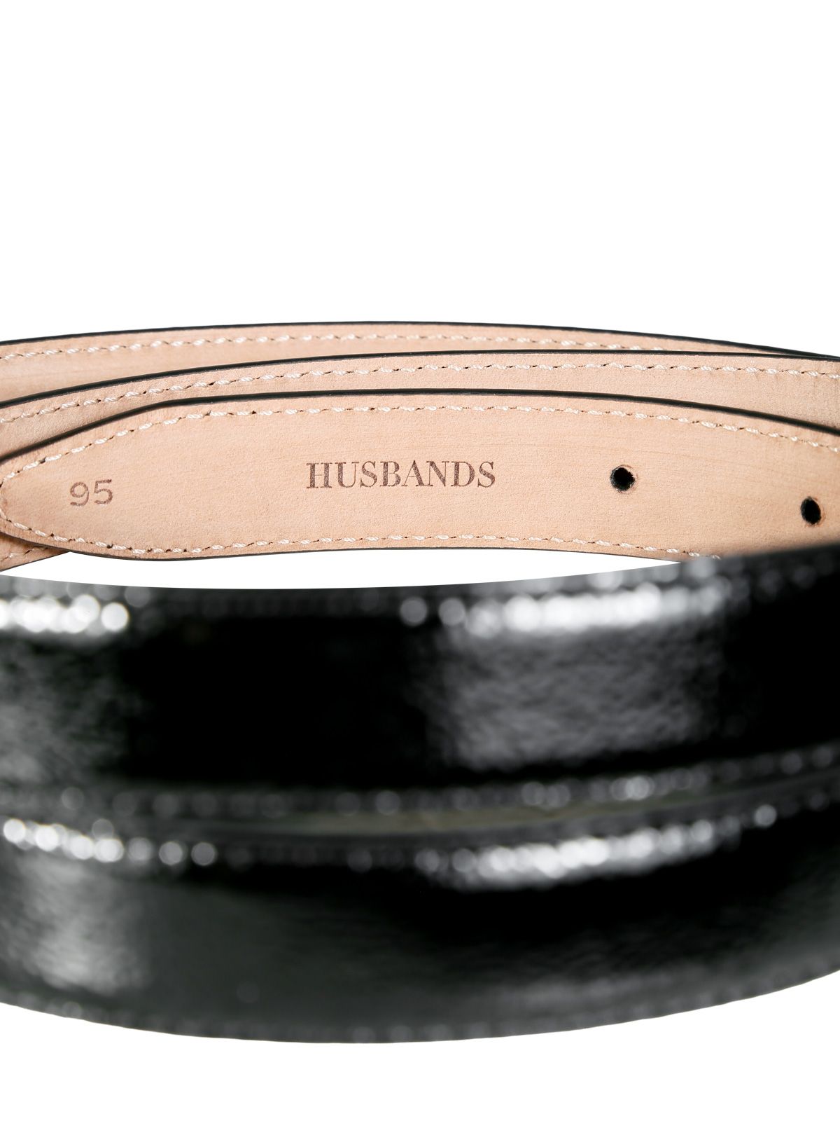 Black thin belt HUSBANDS