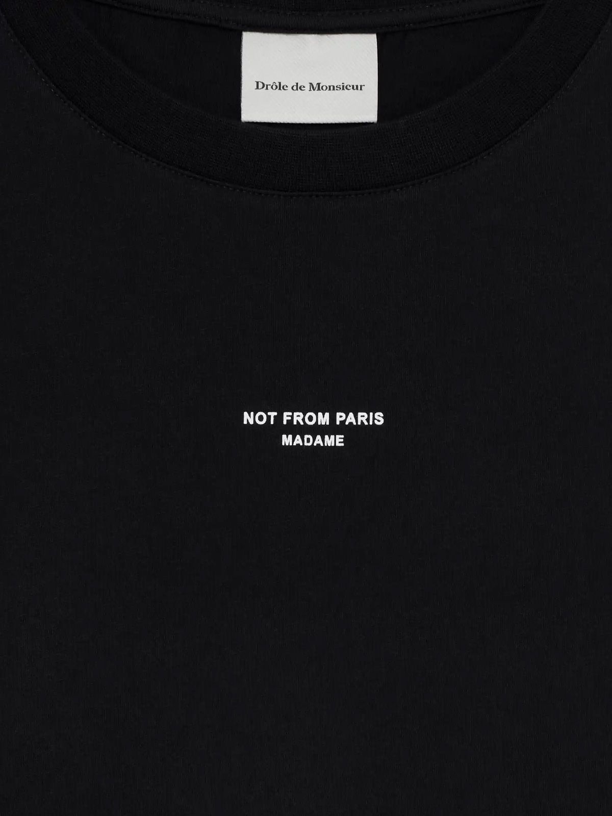 t-shirt sport slogan nera  DROLE DE MONSIEUR