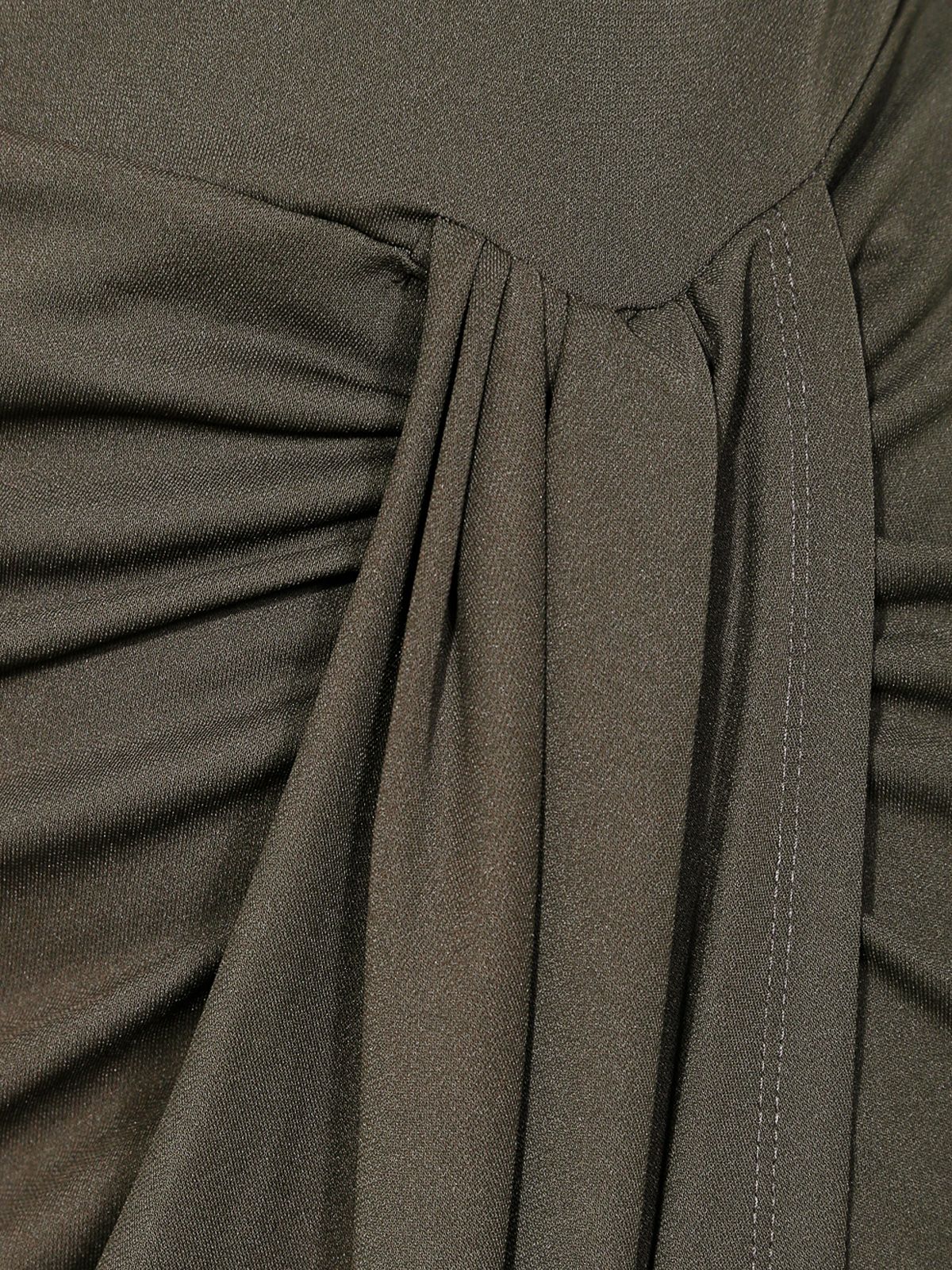draped skirt midi dress oliva ROTATE