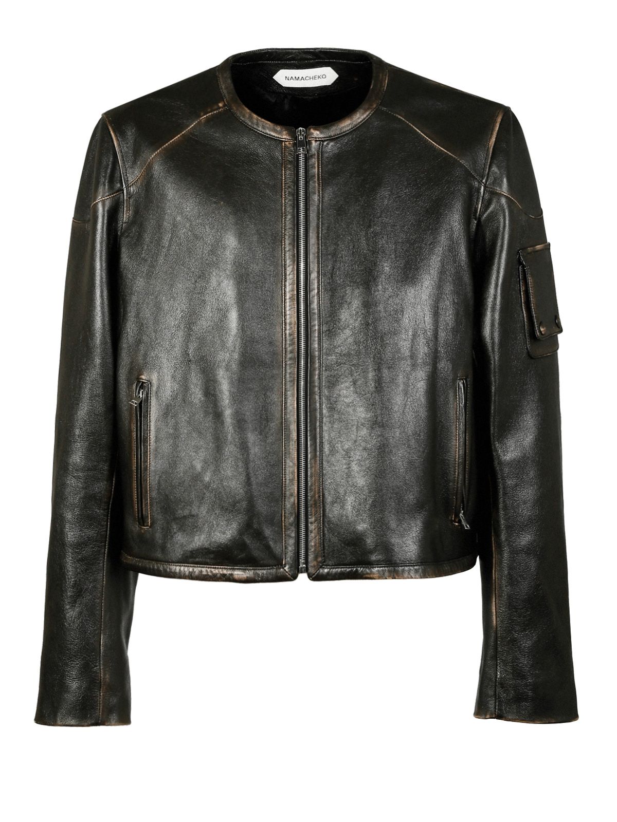 alfeo leather jacket black 