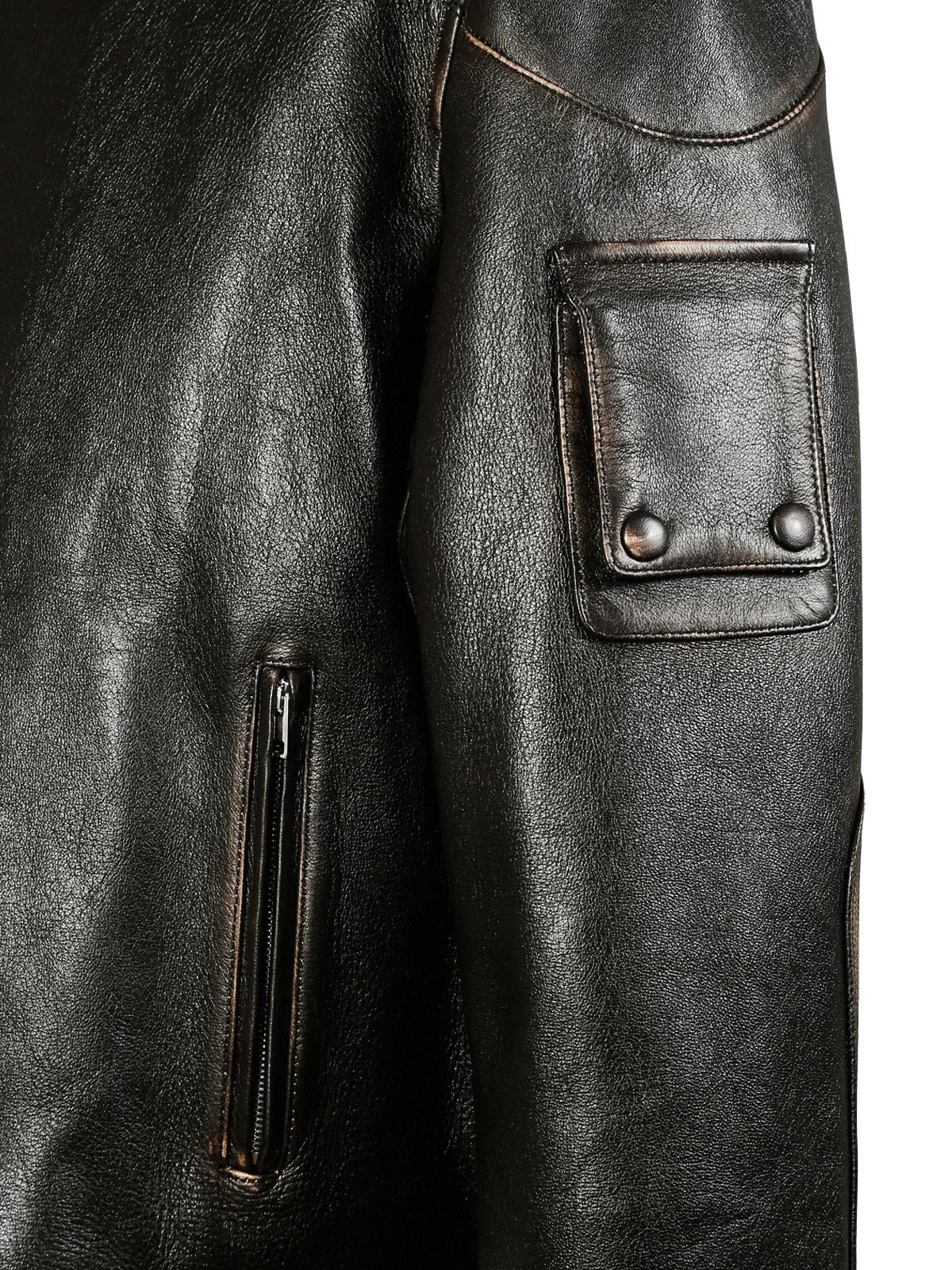 alfeo leather jacket black  NAMACHEKO