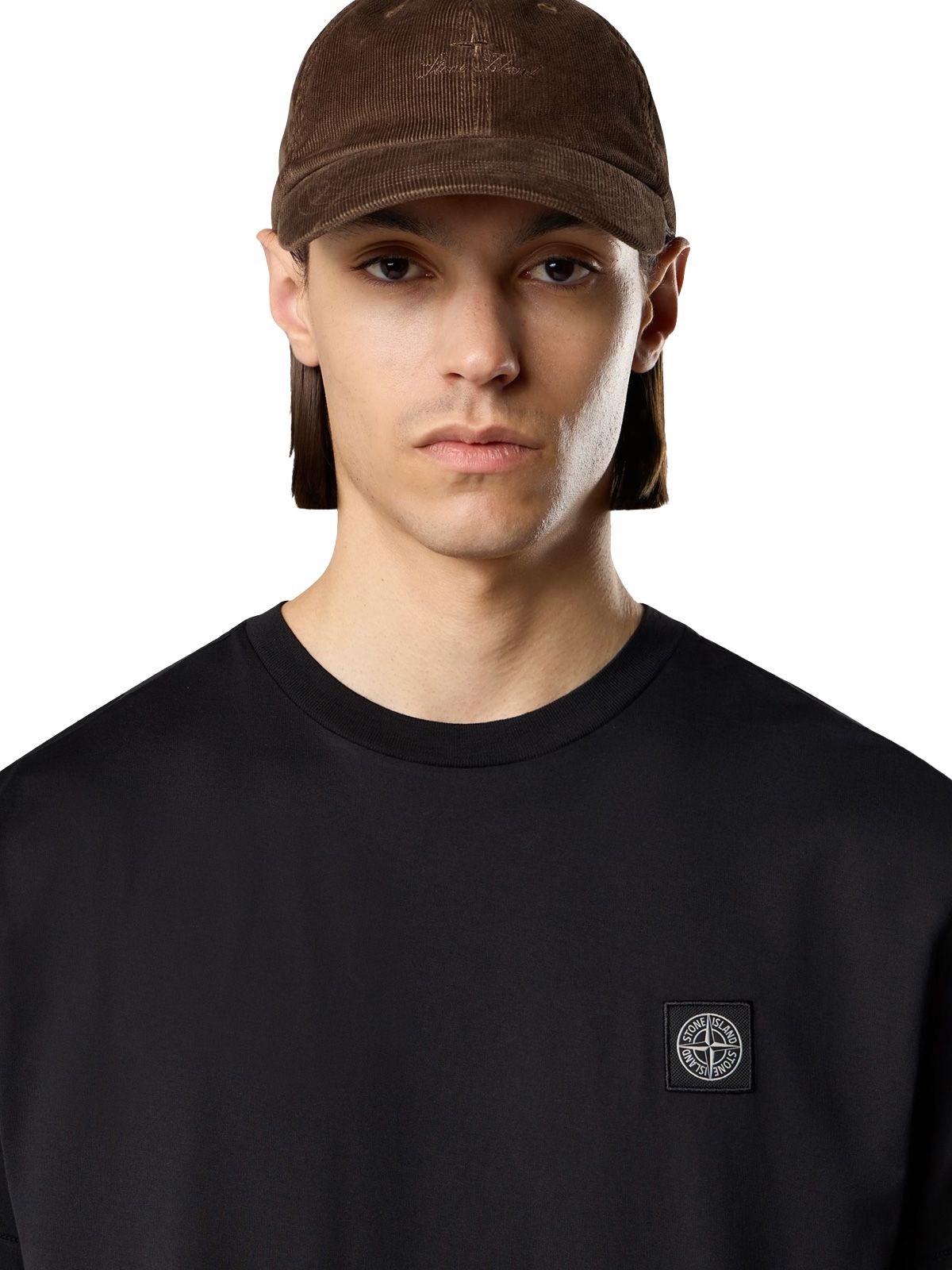 t-shirt nera  STONE ISLAND