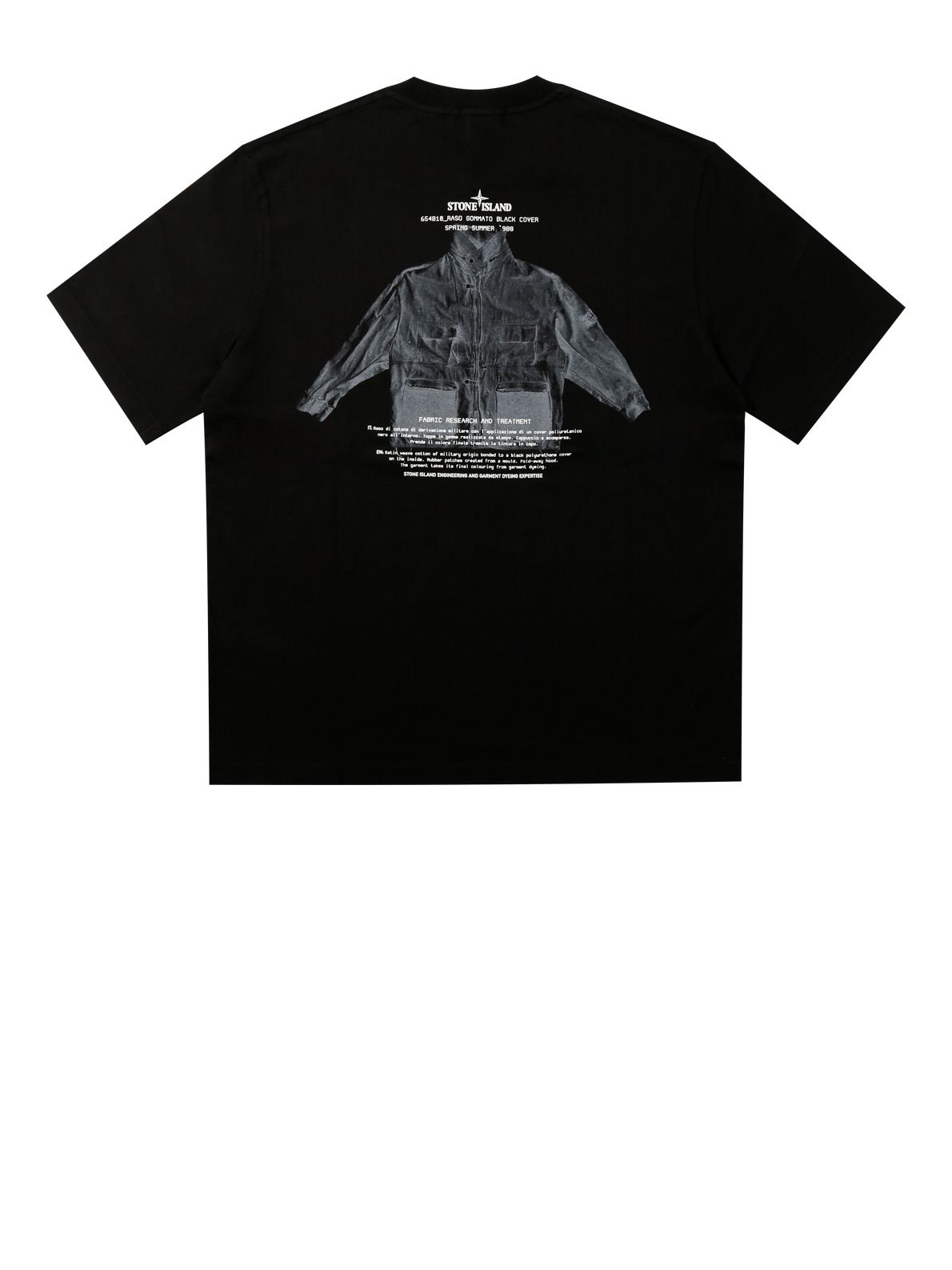 t-shirt black  STONE ISLAND