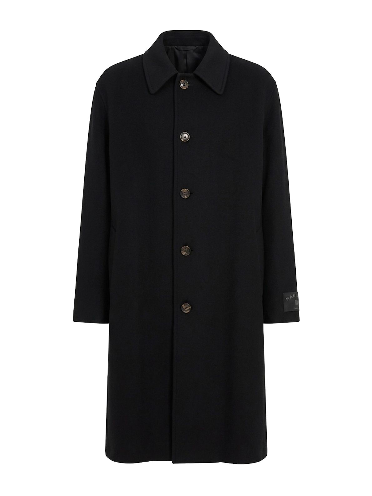 cappotto over in lana black 