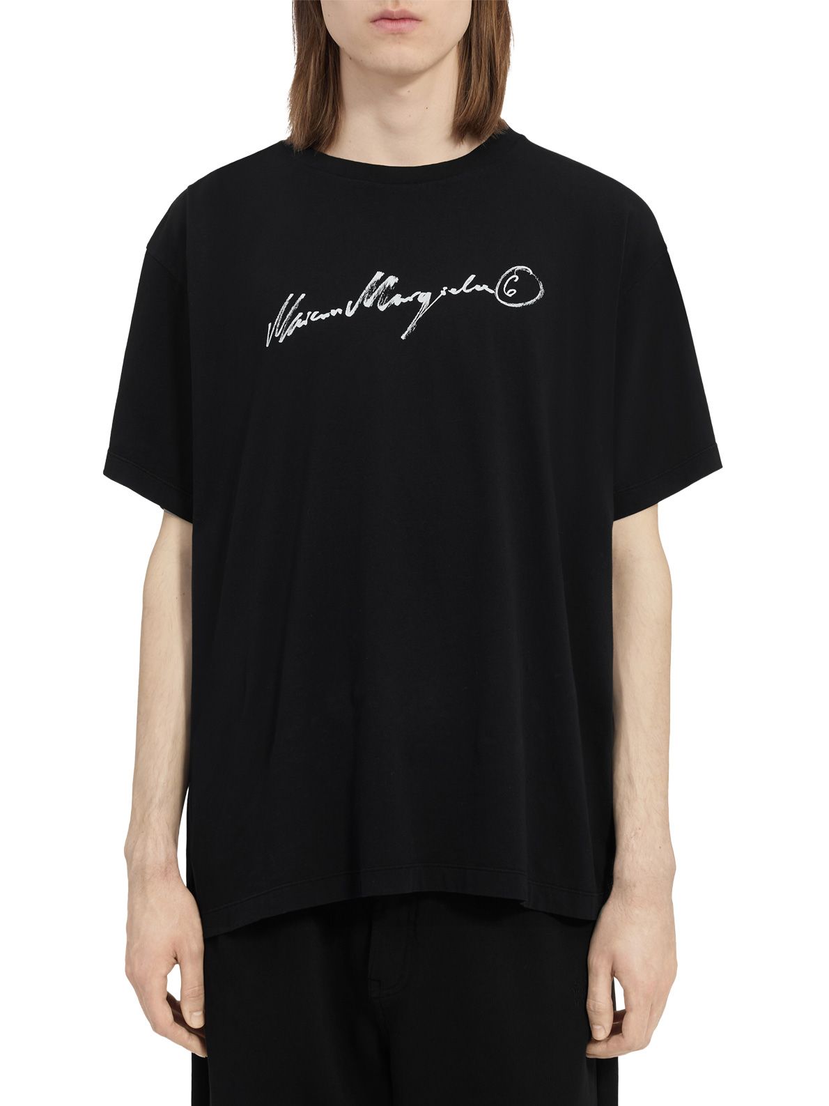 t-shirt nera  MM6 MAISON MARGIELA